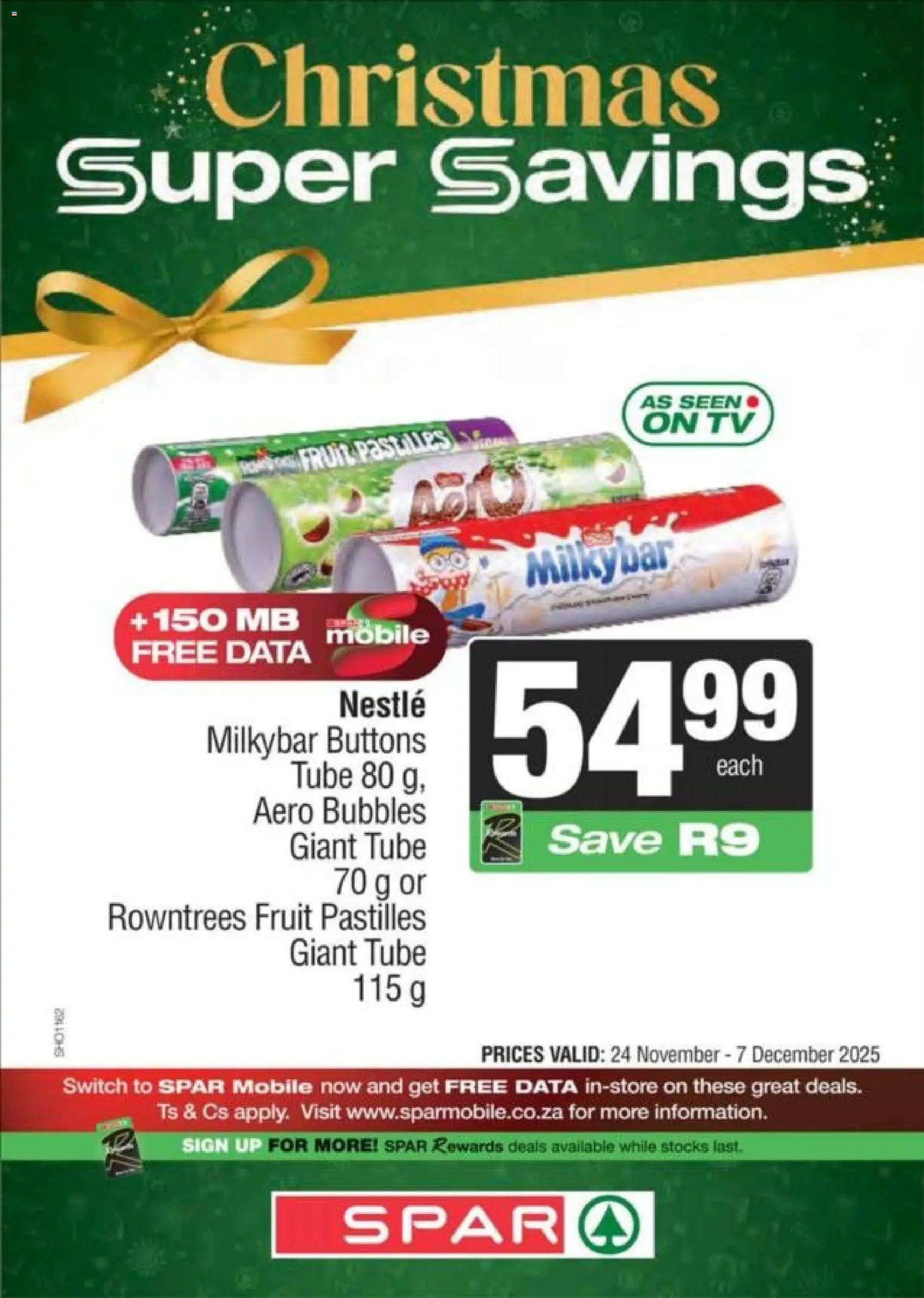 New Spar catalogue – valid from 24.11.2025 | Page: 12 | Products: Data, TV, Switch, Fruit