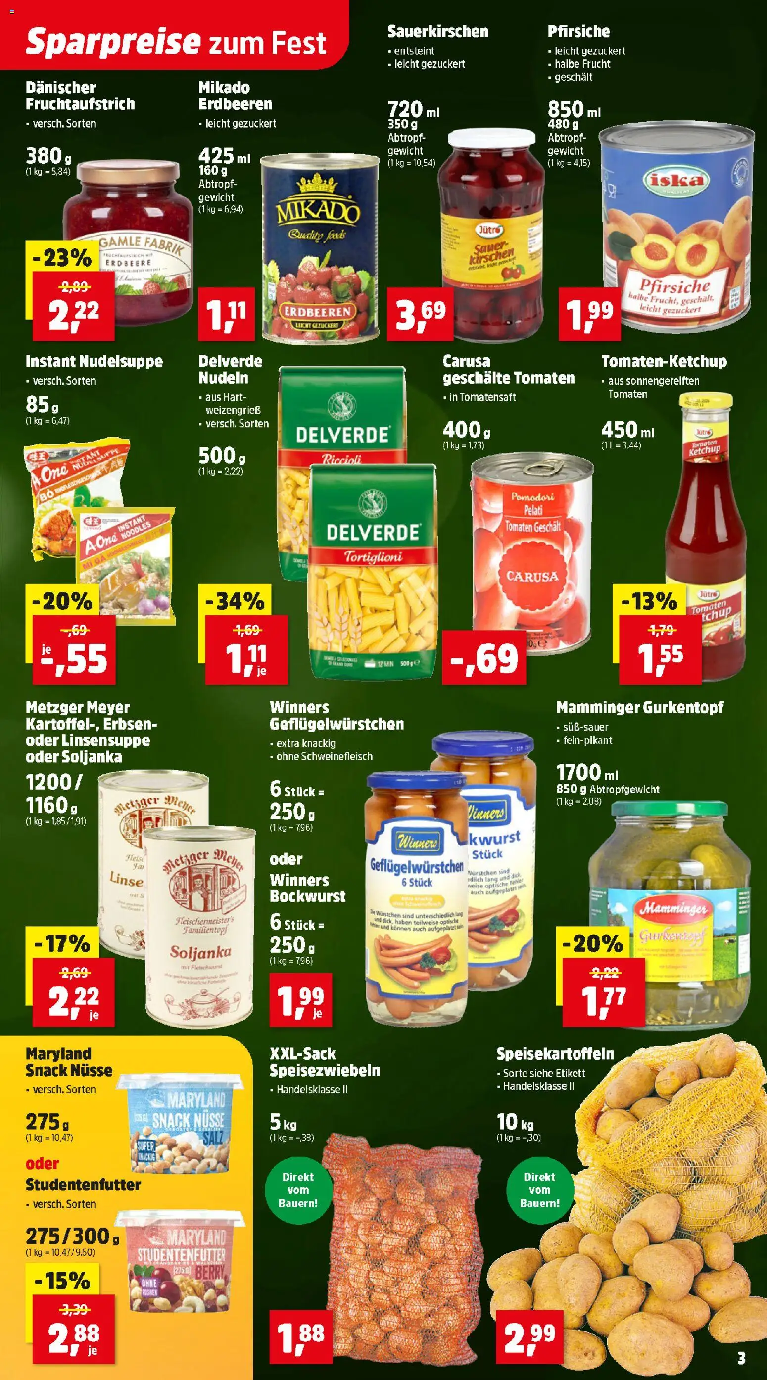 Thomas Philipps Flugblatt gültig ab 22.12.2025 | Seite: 3 | Produkte: Erdbeeren, Ketchup, Salz, Gewicht