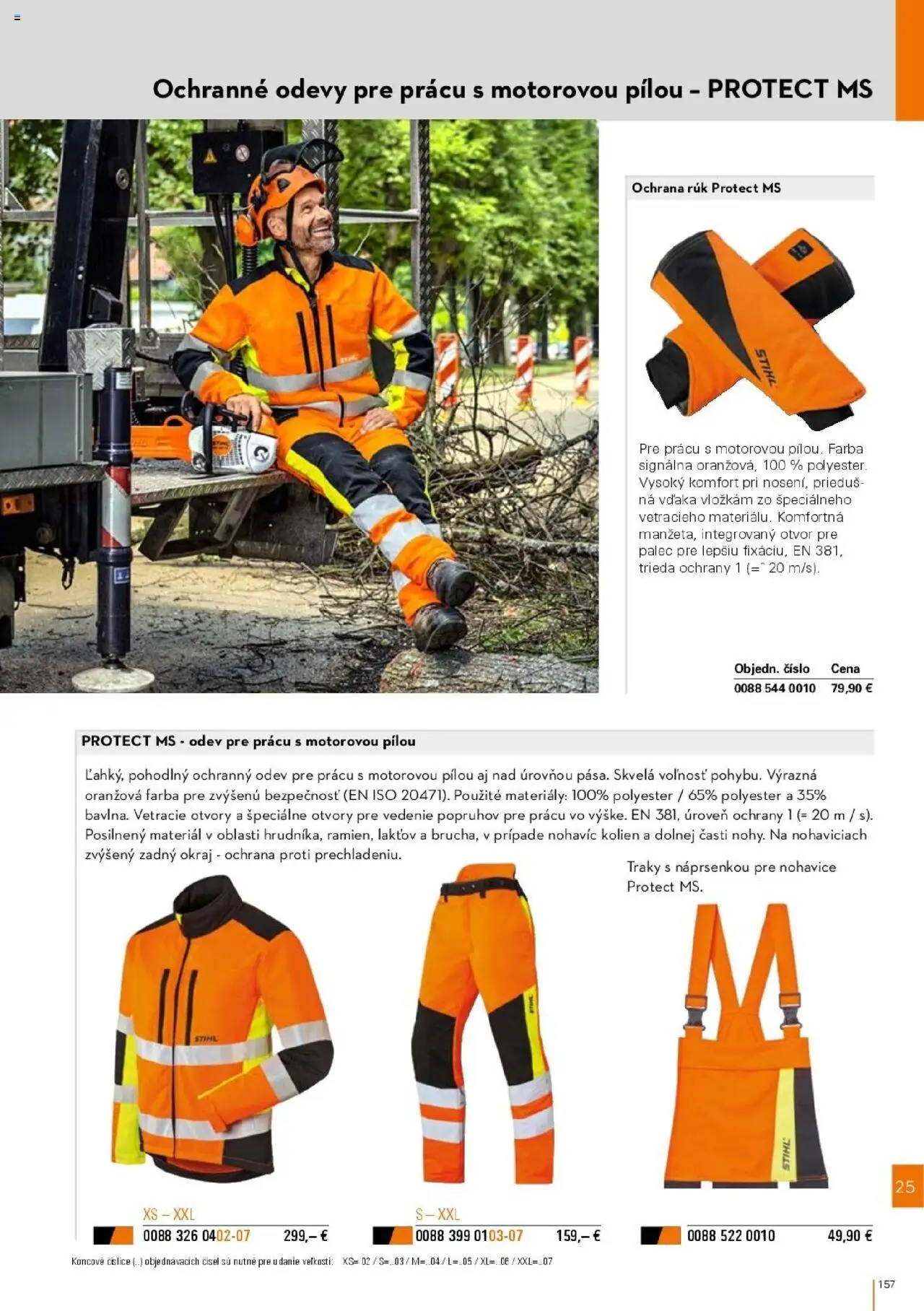 Nové STIHL akcie – leták je platný od 01.04.2025 | Strana: 157 | Produkty: Nohavice