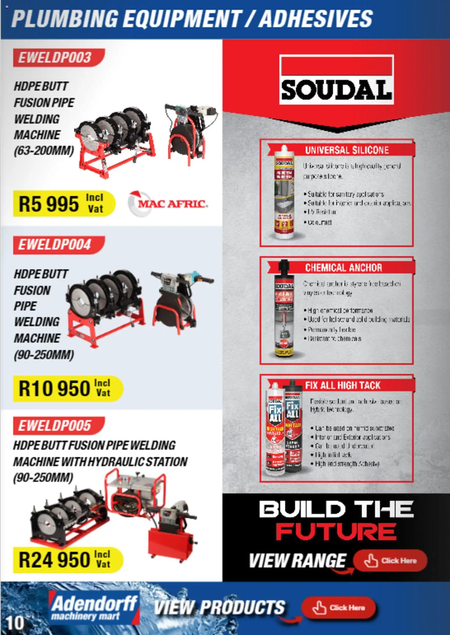 New Adendorff catalogue – valid from 01.01.2026 | Page: 12 | Products: Table, Pipe, Silicone