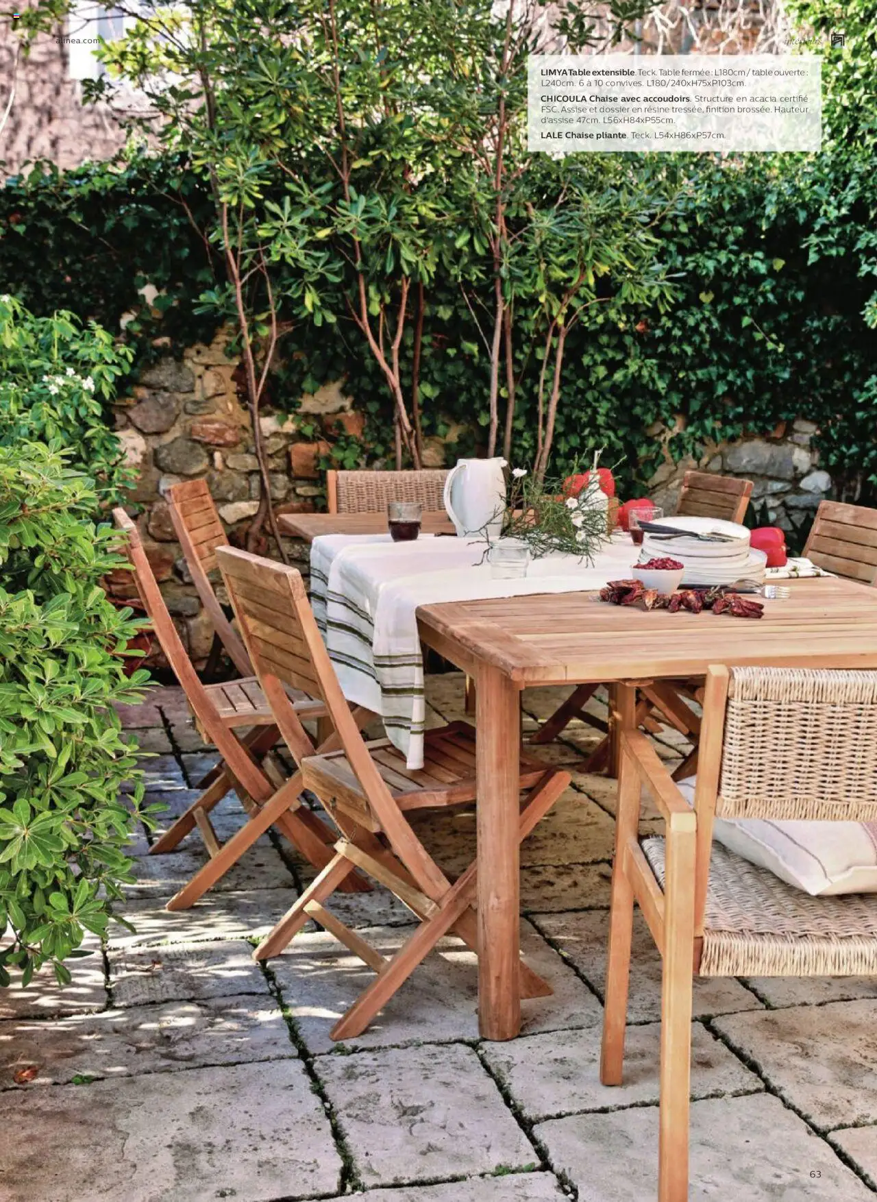 {H1} | Page: 63 | Produits: Table, Chaise