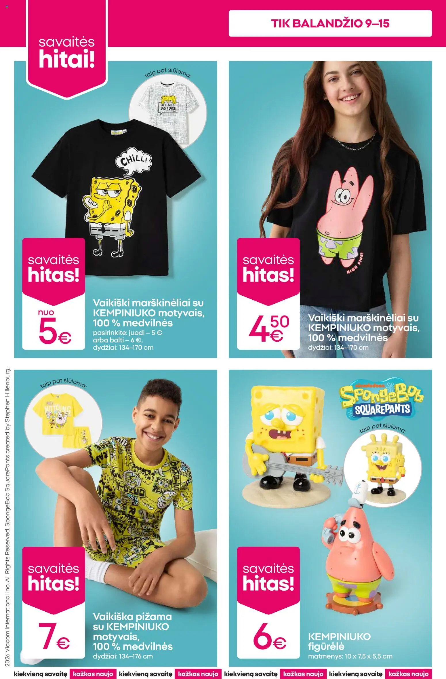 Pepco akcijos nuo 09.04.2026 | Puslapis: 4 | Prekių: Marškinėliai, Pižama