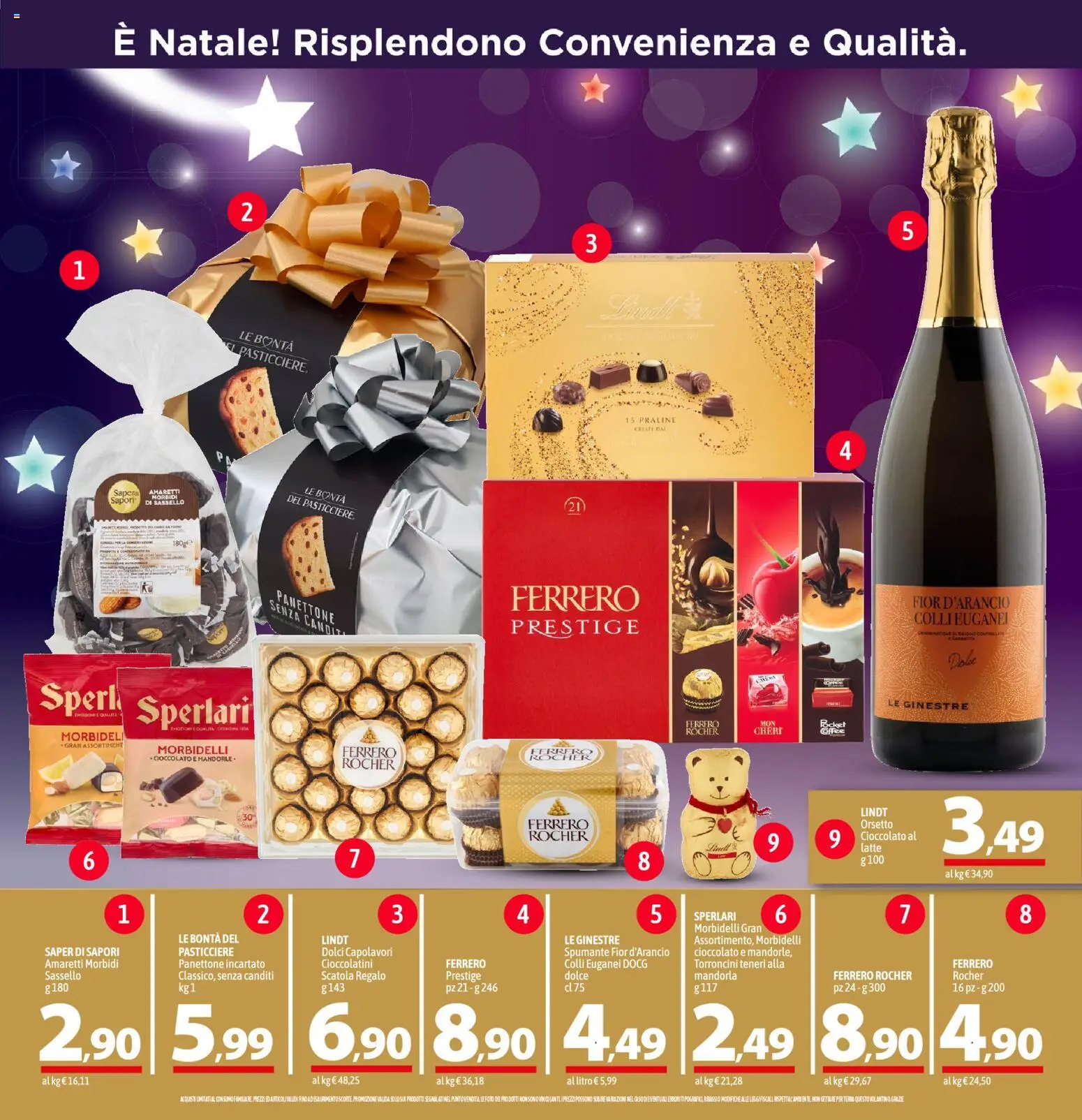 Volantino A&O del 11.12.2025 | Pagina: 9 | Prodotti: Latte, Panettone, Torroncini, Scatola