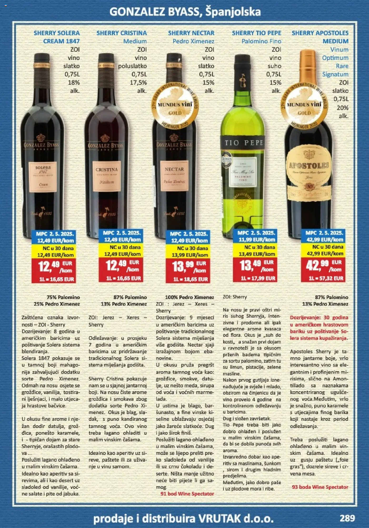 Vrutak katalog | vrijedi od 01.11.2025 | Stranica: 289 | Proizvodi: Aperitiv, Vino, Sladoled, Voda
