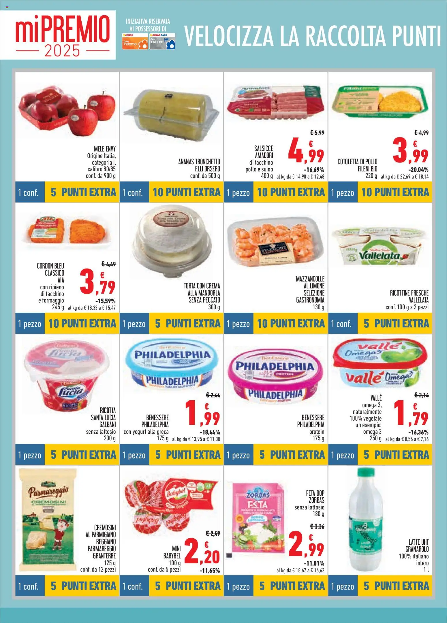 Volantino Conad del 04.12.2025 | Pagina: 8 | Prodotti: Crema, Pollo, Ricotta, Parmigiano
