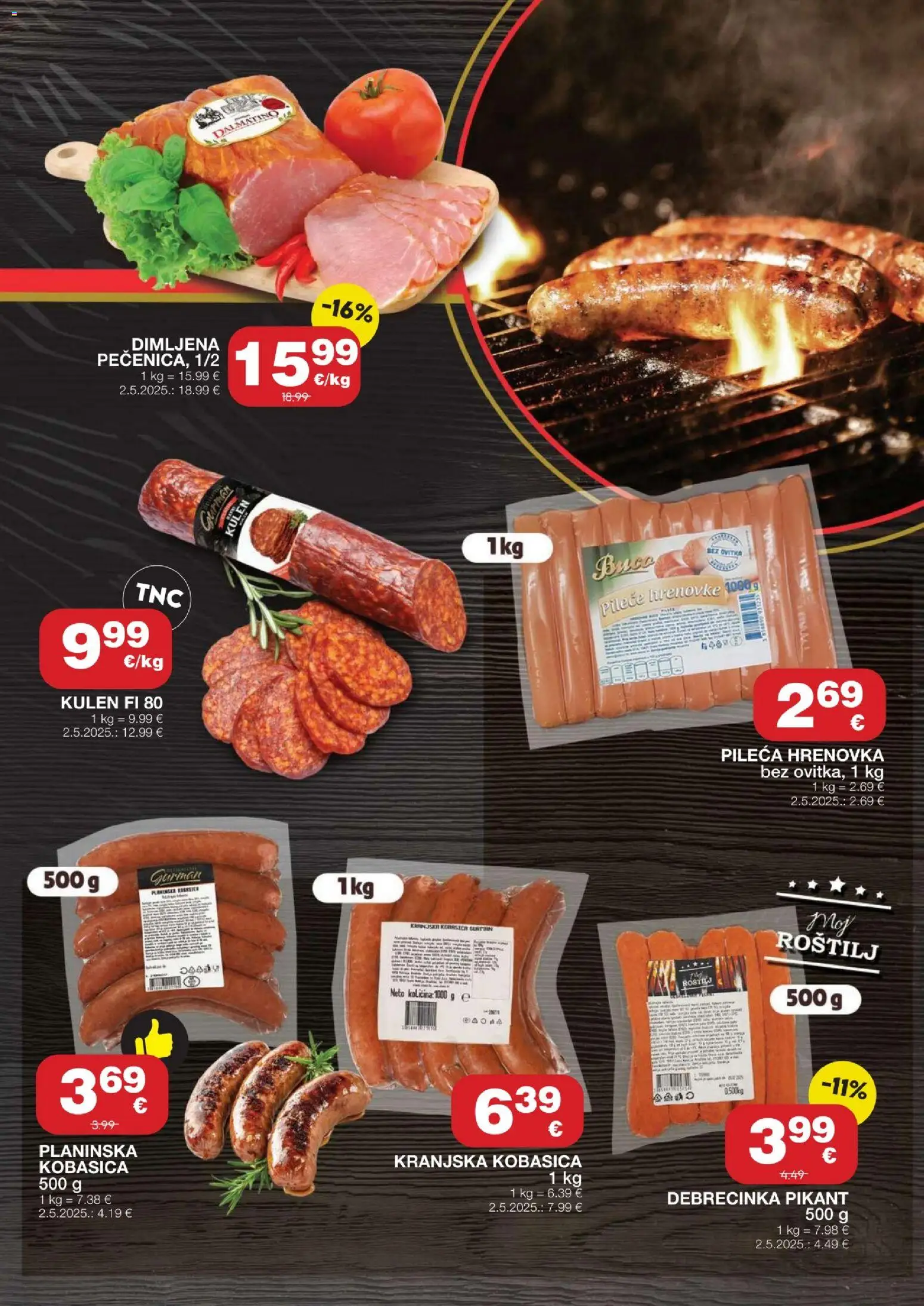 Stanić Diskont katalog | vrijedi od 05.03.2026 | Stranica: 3 | Proizvodi: Roštilj, Kranjska kobasica, Kobasica, Kulen