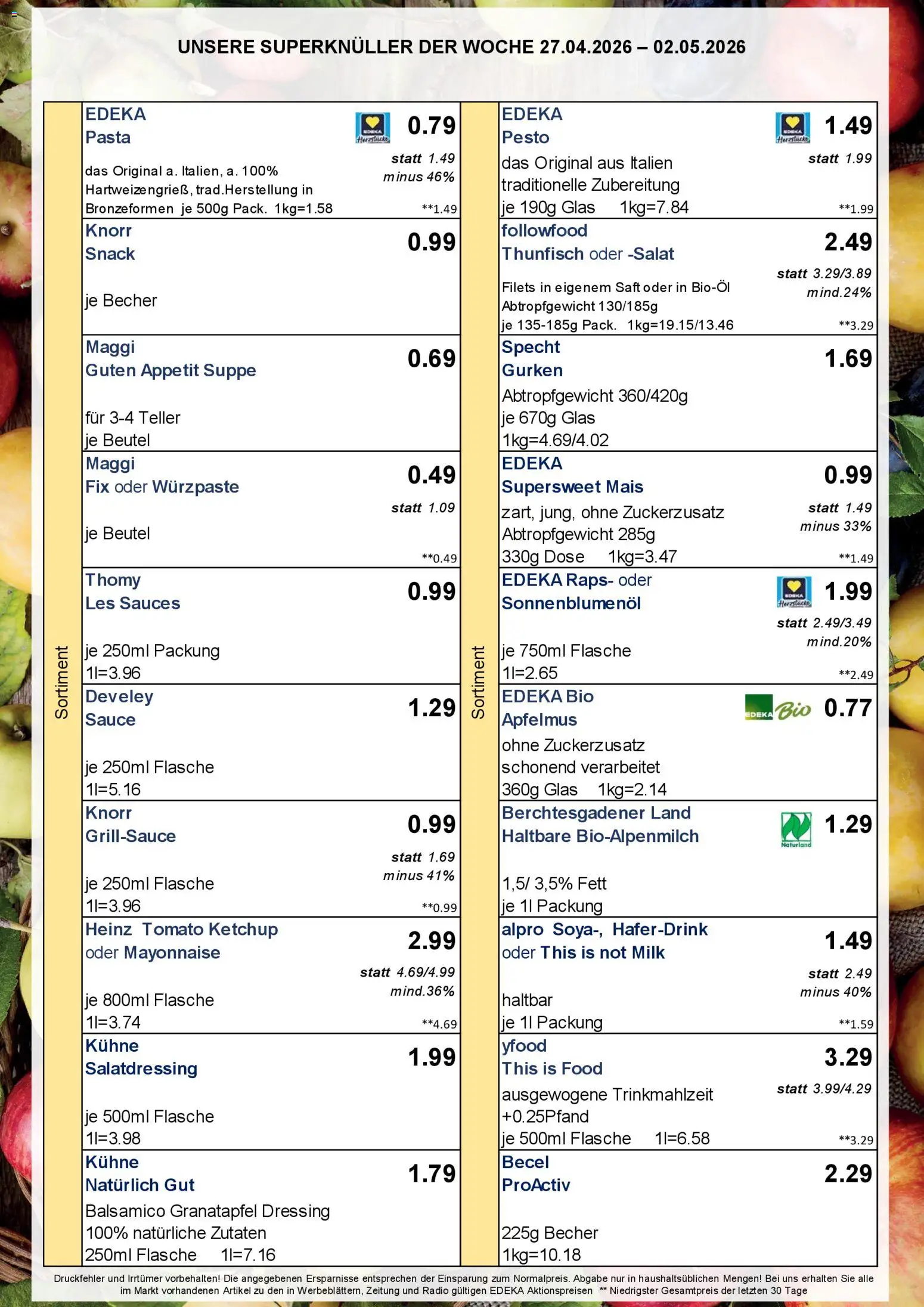 Simmel Bayern – gültig ab 27.04.2026 | Seite: 2 | Produkte: Becel, Haferdrink, Alpro, Ketchup