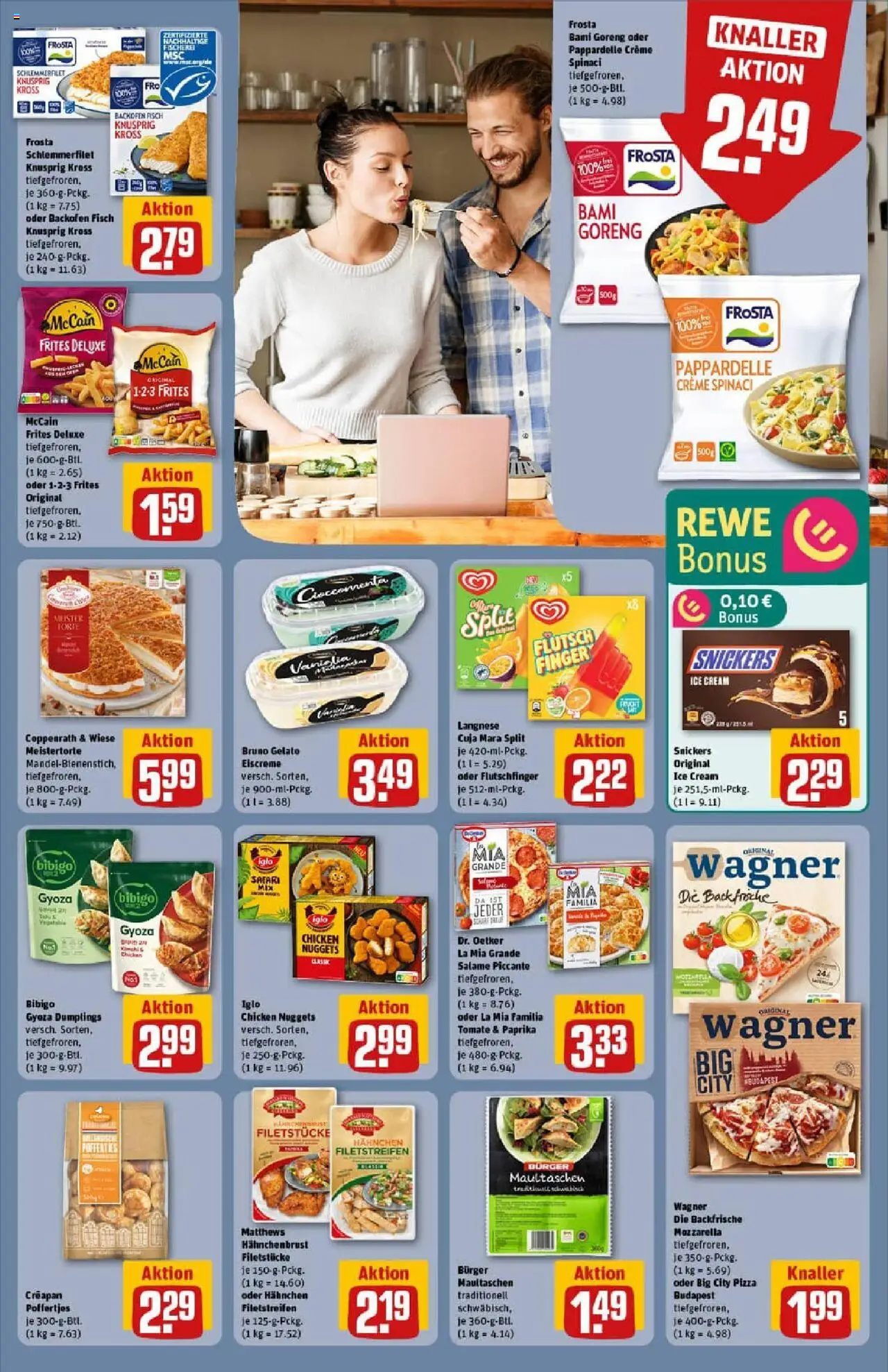 Rewe prospekt Bad Zwischenahn	 - gültig ab dem 20.07.2025 | Seite: 15 | Produkte: Eiscreme, Creme, Maultaschen, Hahnchenbrust
