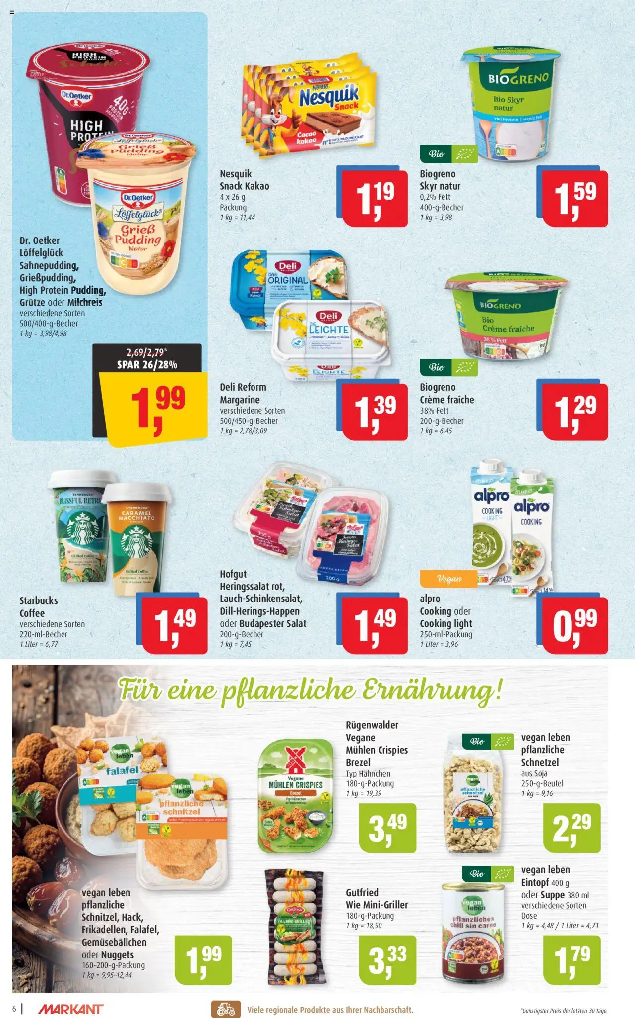 Markant Prospekt 	 - gültig ab dem 21.07.2025 | Seite: 6 | Produkte: Hahnchen, Nesquik, Chili, Salat