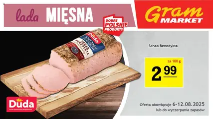 Pogląd oferty "Gram Market Gazetka - Lada Mięsna" - ważna od 06.08.2025