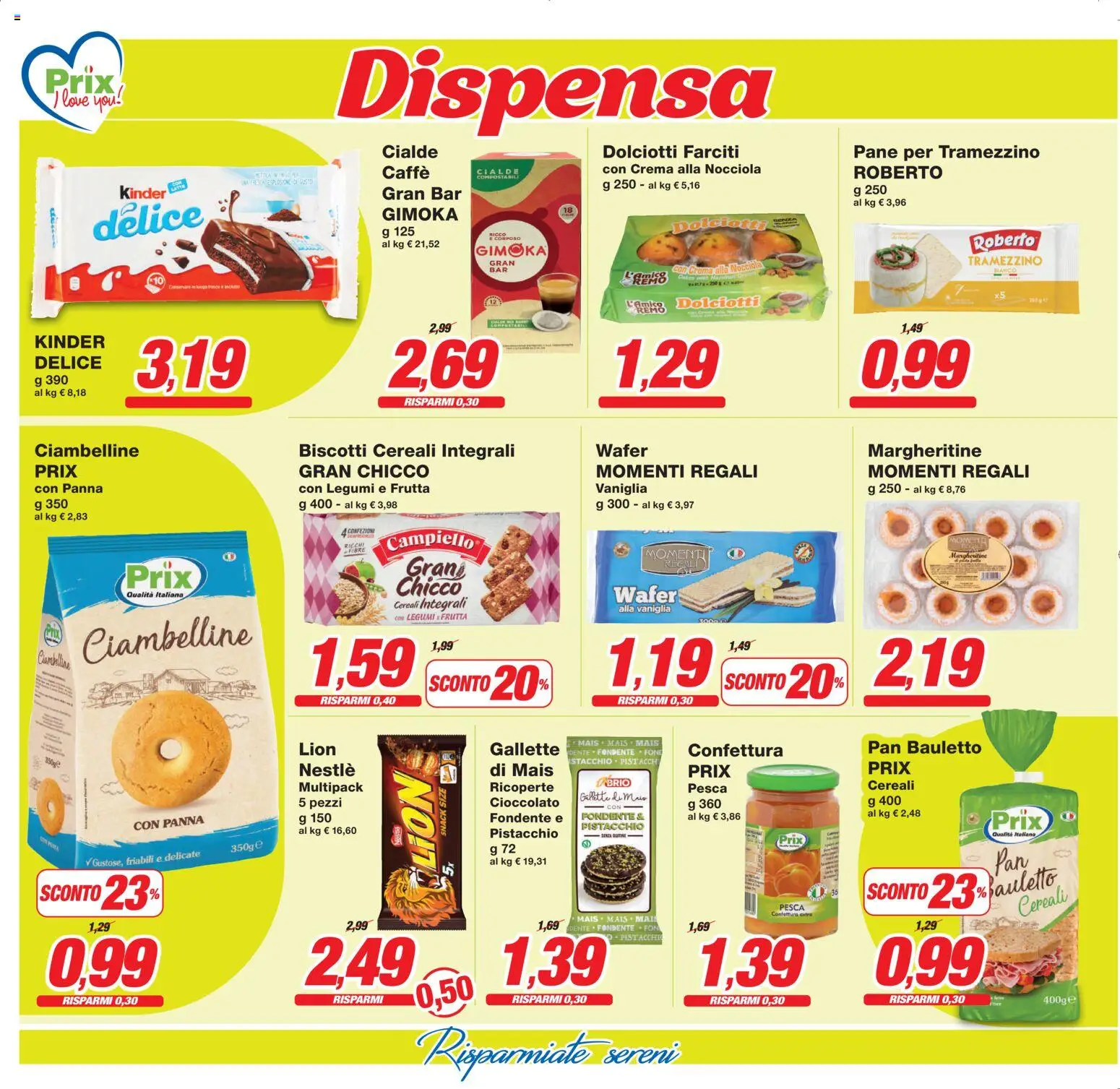 Volantino Prix del 13.02.2026 | Pagina: 14 | Prodotti: Crema, Cioccolato, Panna, Biscotti