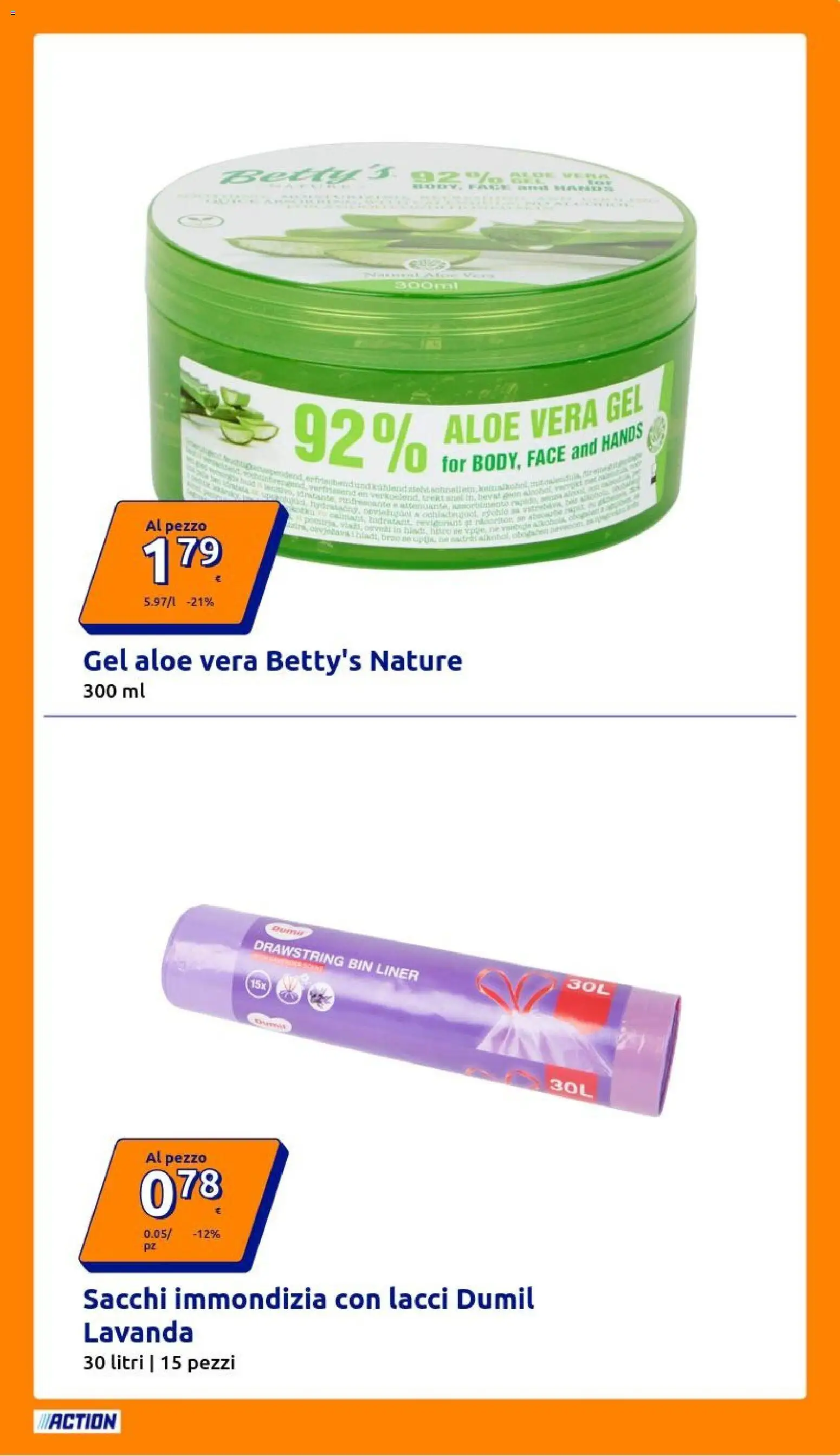 Volantino Action del 18.03.2026 | Pagina: 17 | Prodotti: Pane, Lavanda, Aloe vera