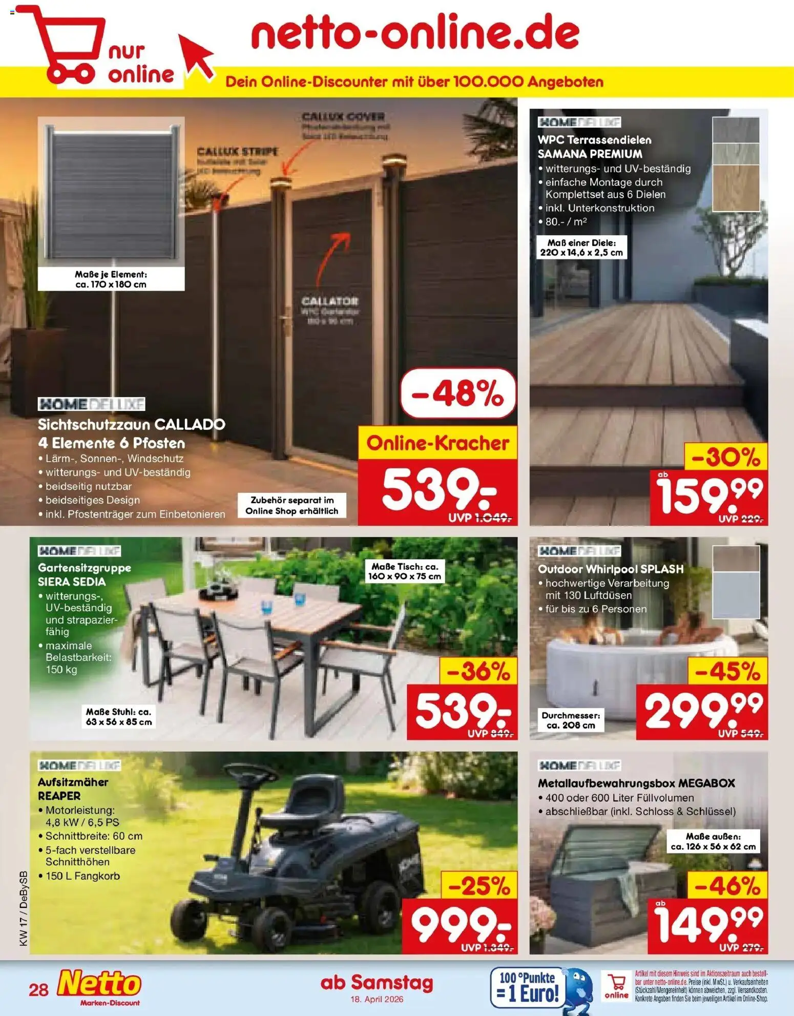 Netto Marken-Discount Prospekt Mannheim	 – gültig ab 20.04.2026 | Seite: 37 | Produkte: Tisch, Stuhl