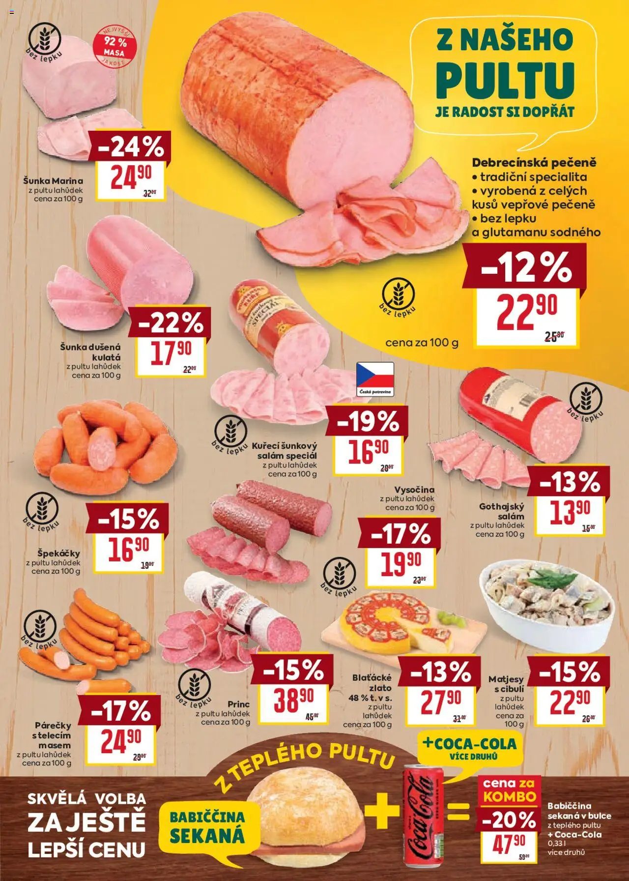 Billa Velký leták od 13.08.2025 | Strana: 7 | Produkty: Salám, Coca cola, Vysočina, Cola
