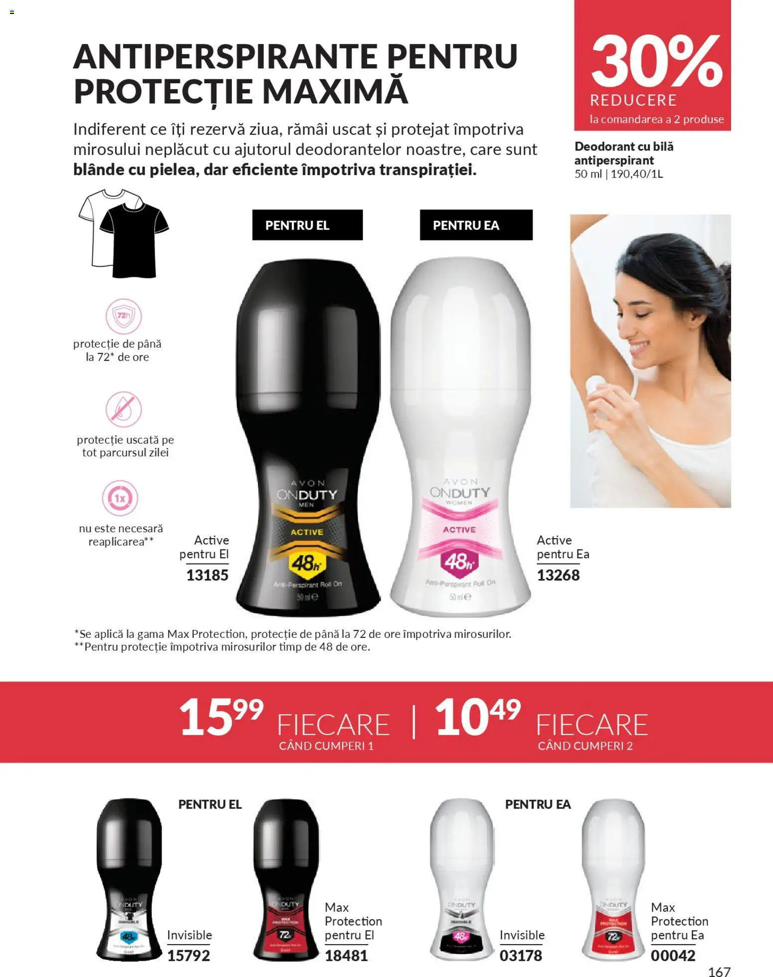 Noul catalog Avon – valabil de la 01.01.2026 | Pagină: 169 | Produse: Deodorant, Antiperspirant
