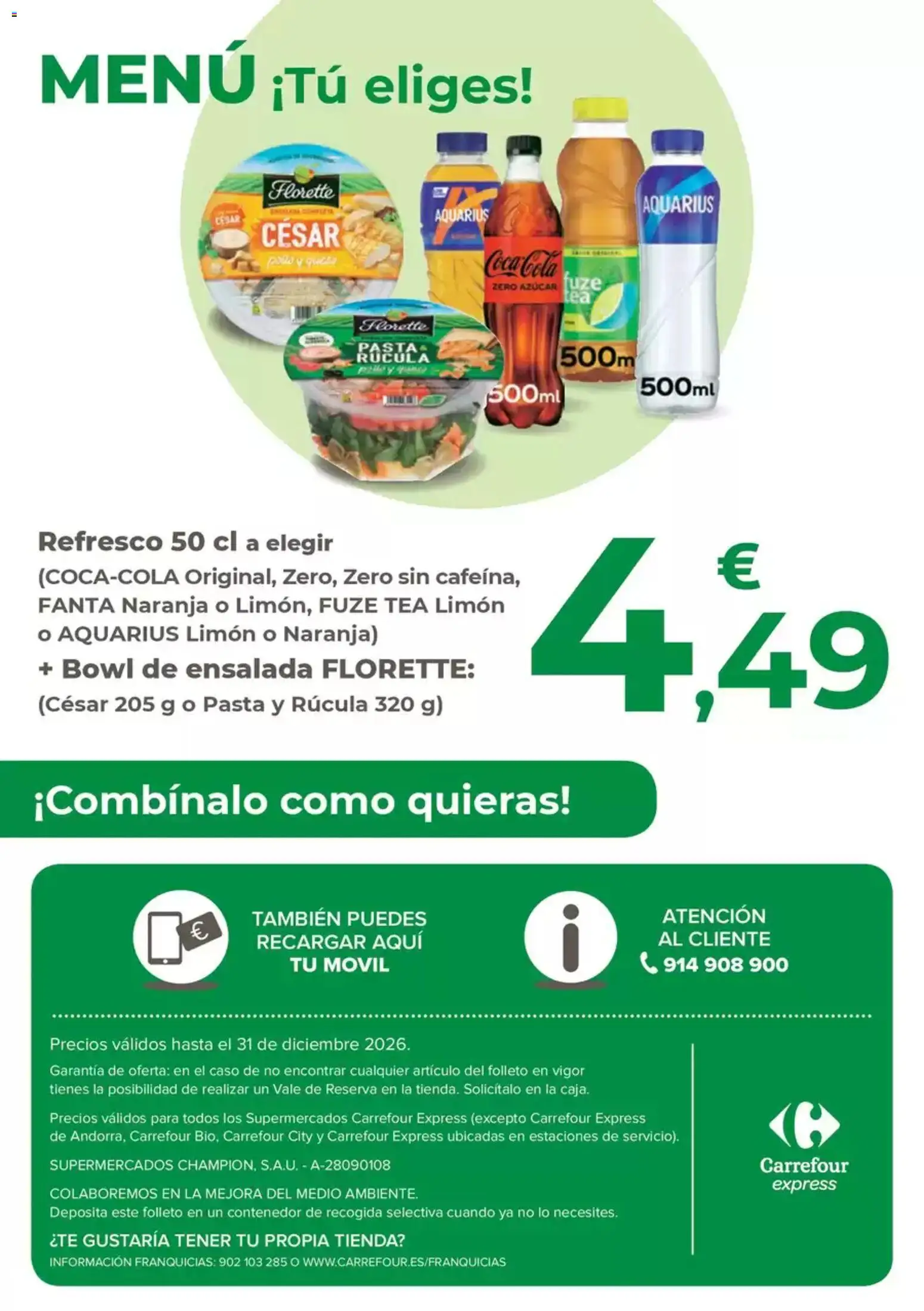 Carrefour Express folleto │ válido desde el 17.02.2026 | Página: 2 | Productos: Pasta, Ensalada