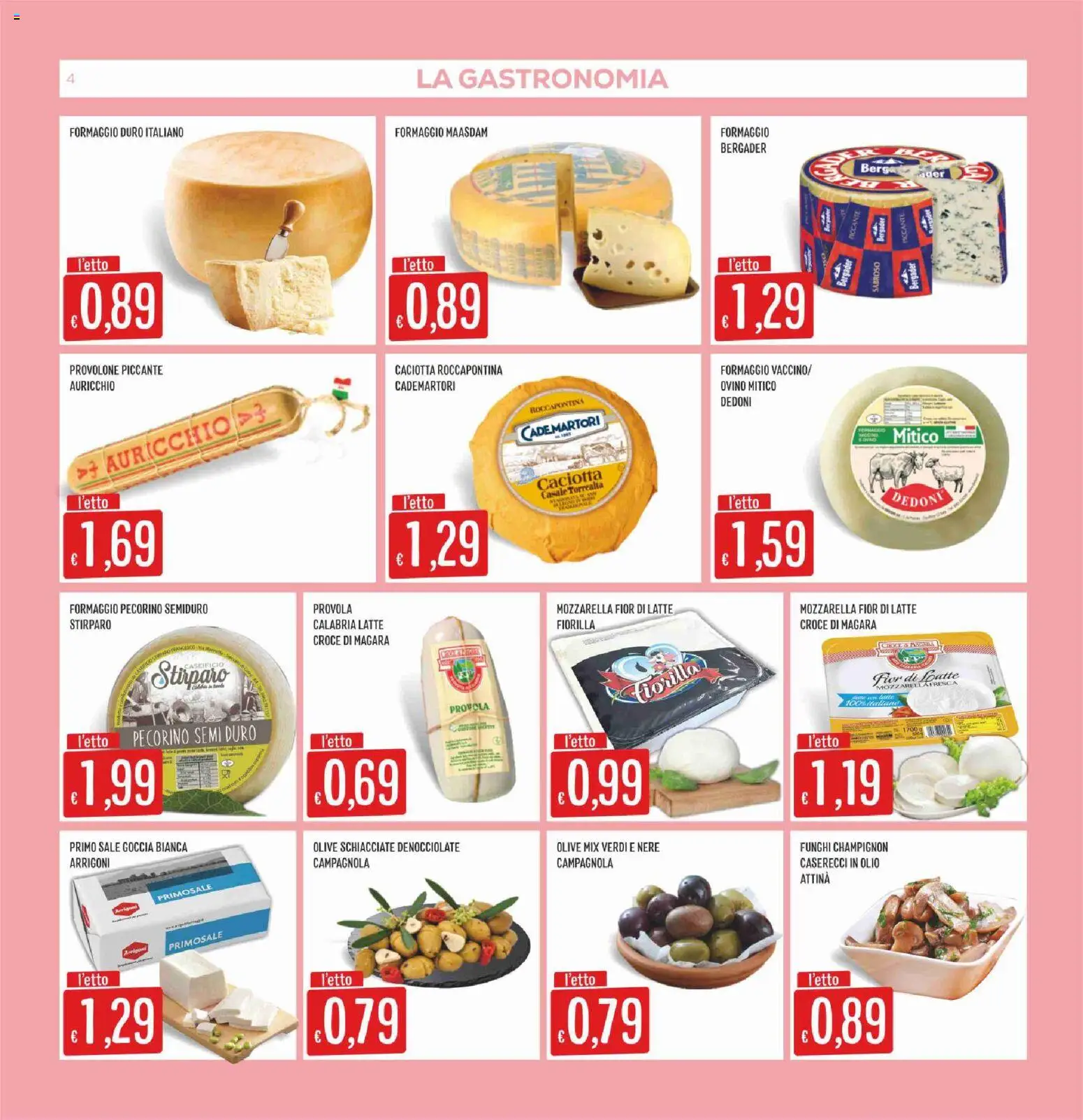 Volantino SISA del 05.03.2026 | Pagina: 4 | Prodotti: Sale, Latte, Olio, Olive