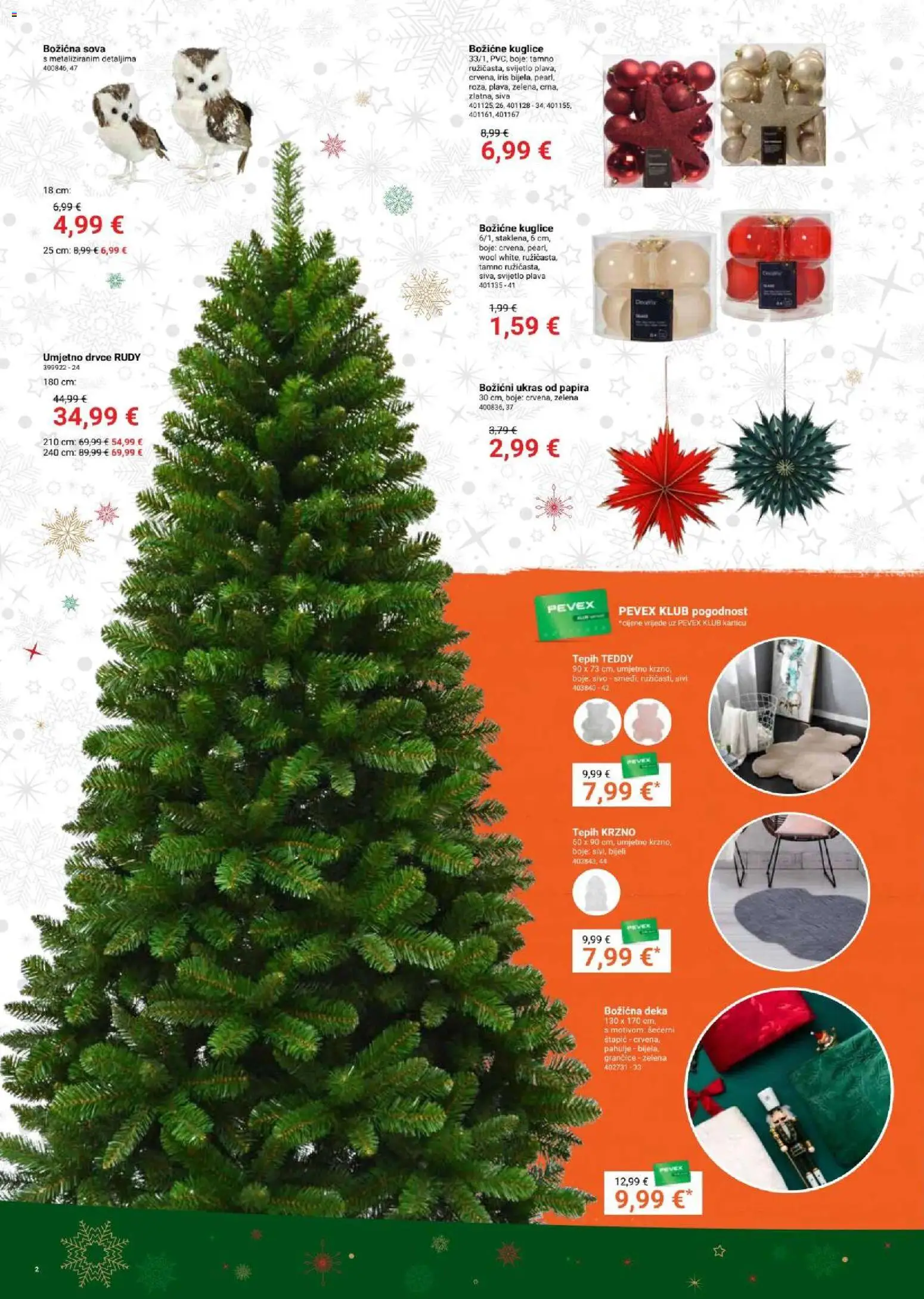 Pevex katalog | vrijedi od 13.11.2025 | Stranica: 2 | Proizvodi: Tepih, Deka