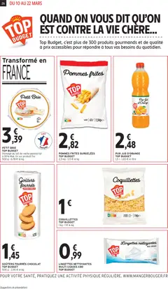 Intermarché - Prévisualisation de POMMES FRITES SURGELÉES TOP BUDGET, 2,5 kg valide à partir de 10.03.2026 | Page: 26
