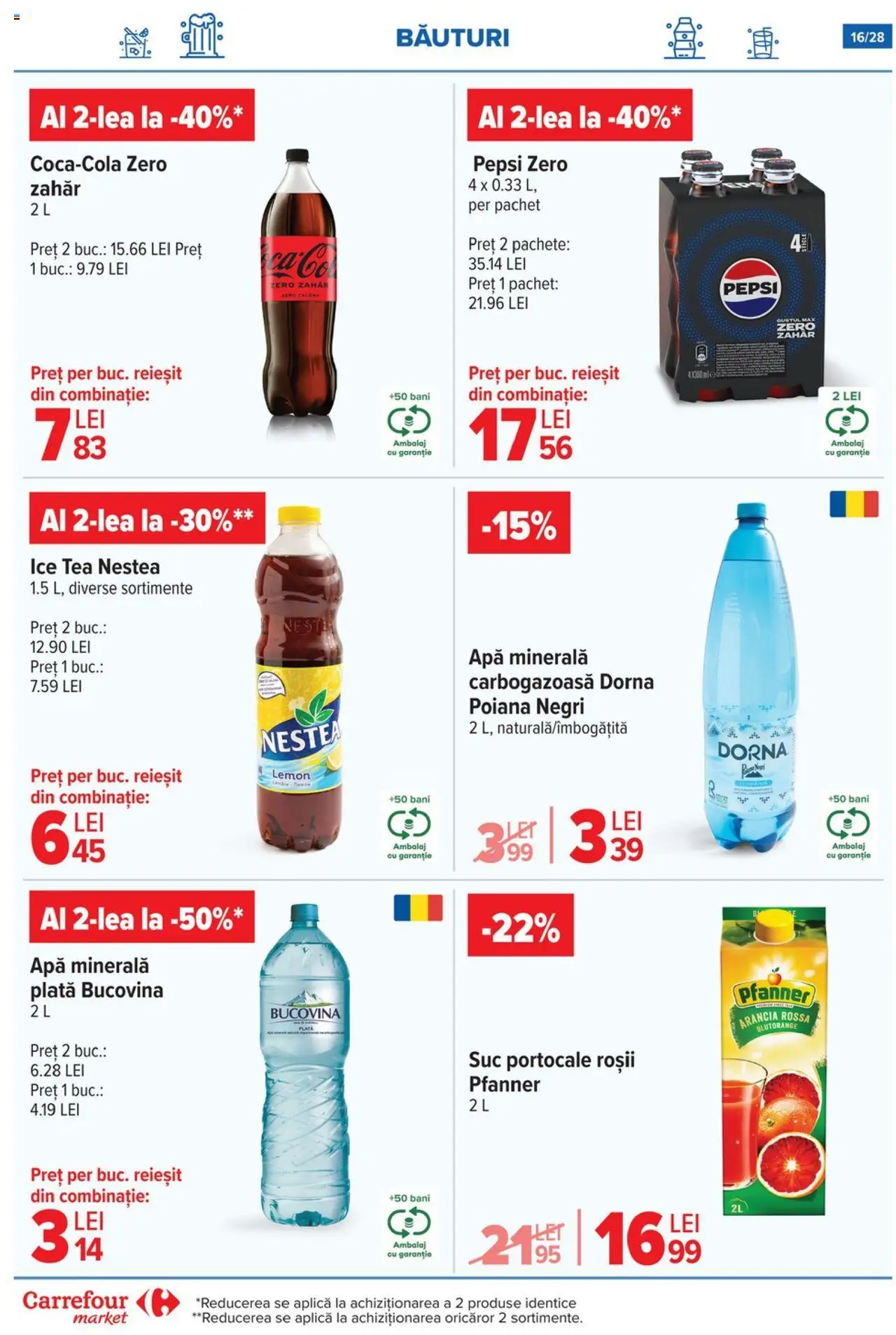 Carrefour catalog - Market – valabil de la 13.08.2025 | Pagină: 17 | Produse: Yazı tahtası kalemi, Suc, Portocale, Ice tea