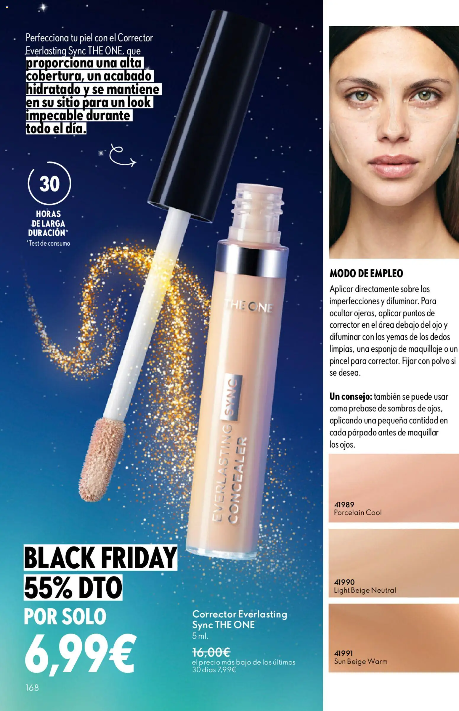 Oriflame - Catálogo Campaña 16 │ válido desde el 19.11.2025 | Página: 168 | Productos: Esponja, Maquillaje, Corrector, Polvo