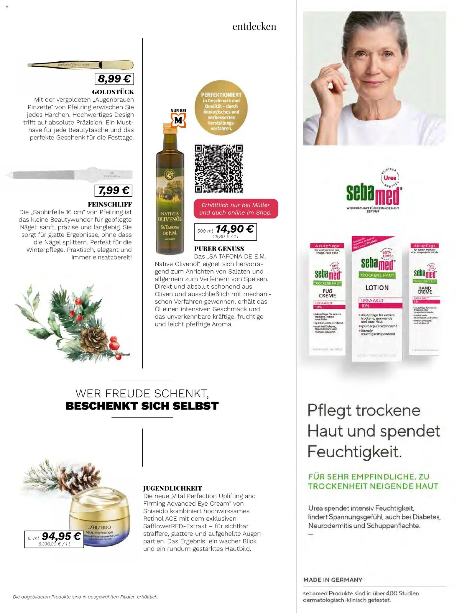 Müller Lifestyle – gültig ab 14.11.2025 | Seite: 47 | Produkte: Öl, Olivenol, Creme, Pinzette