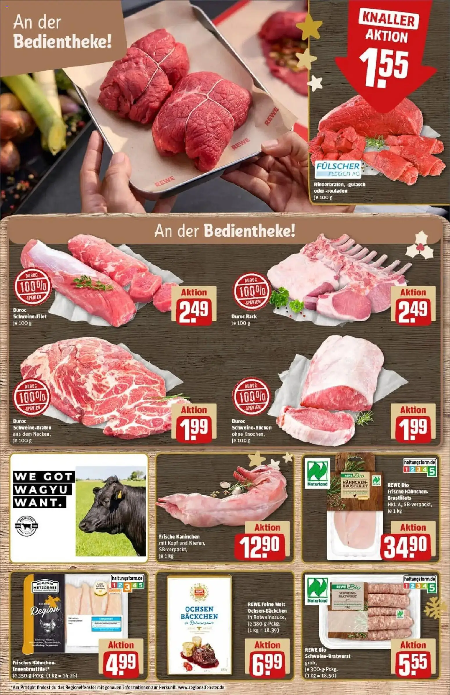 Rewe prospekt Hamburg	 – gültig ab 23.11.2025 | Seite: 11 | Produkte: Hahnchen, Schweinefilet, Gulasch, Schweinerucken