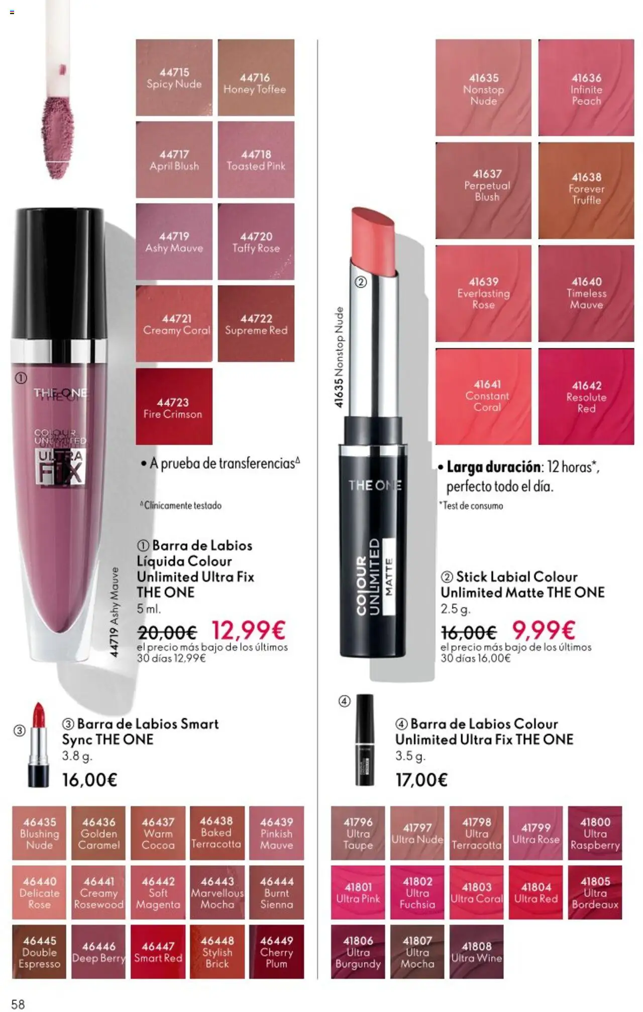 Oriflame - Catálogo Campaña 13 │ válido desde el 14.09.2025 | Página: 58 | Productos: Barra de labios