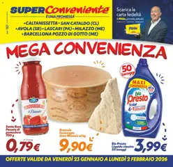 Anteprima del volantino SuperConveniente Caltanissetta/San Cataldo/Avola/Lascari/Milazzo/Barcellona catalogo valido a partire dal 23.01.2026