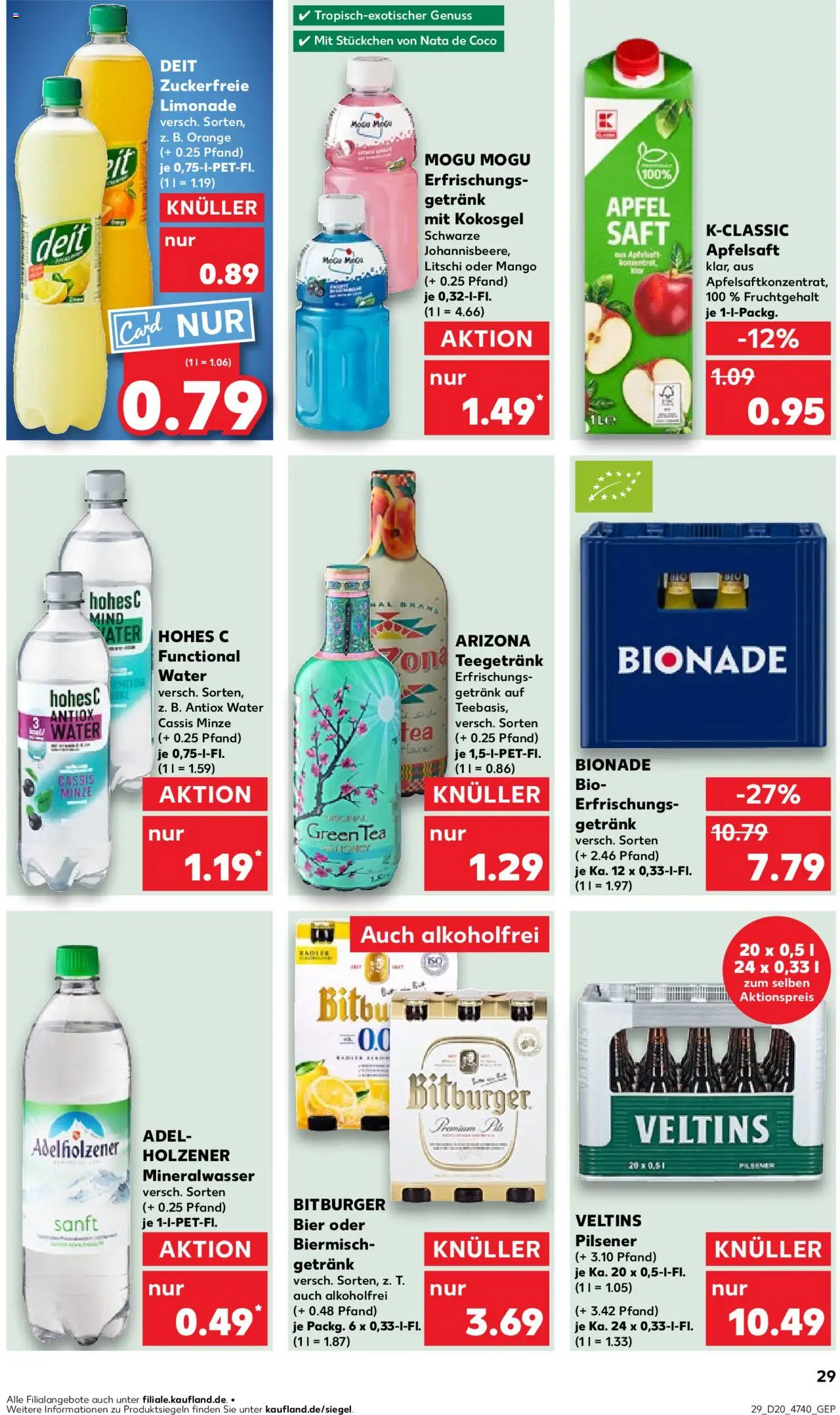 Kaufland - Hannover, Bornumer Straße 141 - gültig ab dem 15.05.2025 | Seite: 29 | Produkte: Limonade, Apple, Mango, Saft