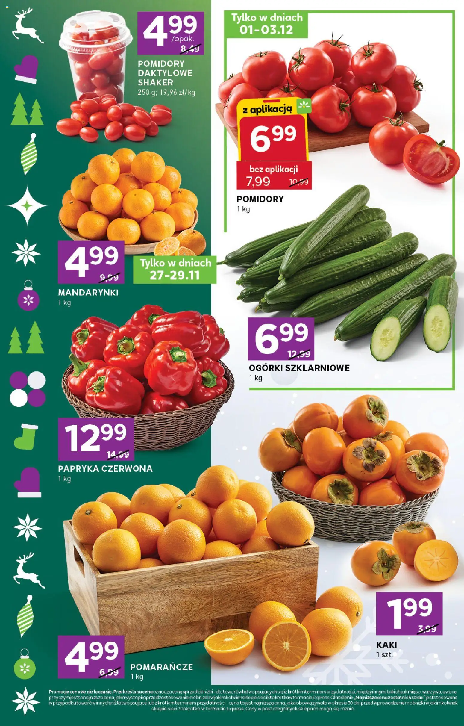 Stokrotka Gazetka - Express od 27.11.2025 | Strona: 2 | Produkty: Stokrotka, Papryka, Papryka czerwona, Mandarynki