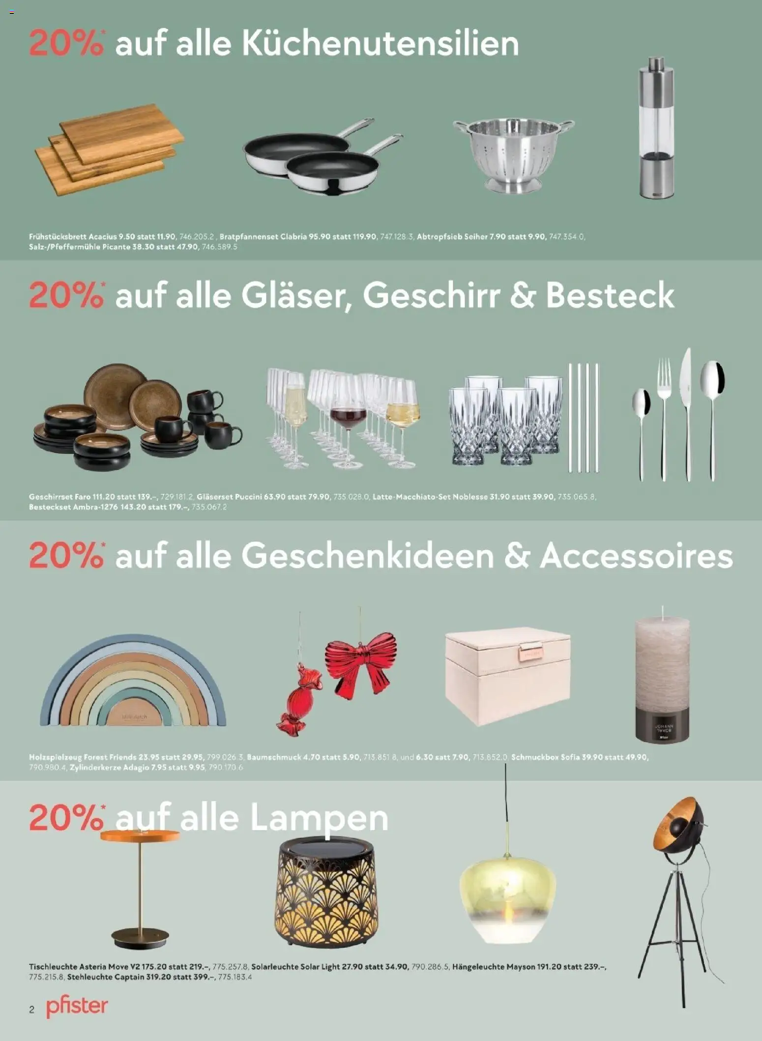 Pfister Aktionen – gültig ab 02.12.2025 | Seite: 2 | Produkte: Solarleuchte