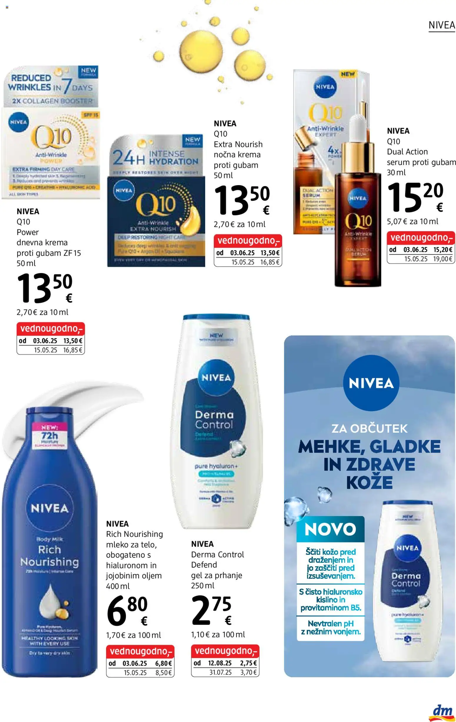 Novi DM Drogerie Markt katalog ponudbe – veljaven od 05.01.2026 | Stran: 17 | Izdelki: Gel za prhanje, Krema, Mleko