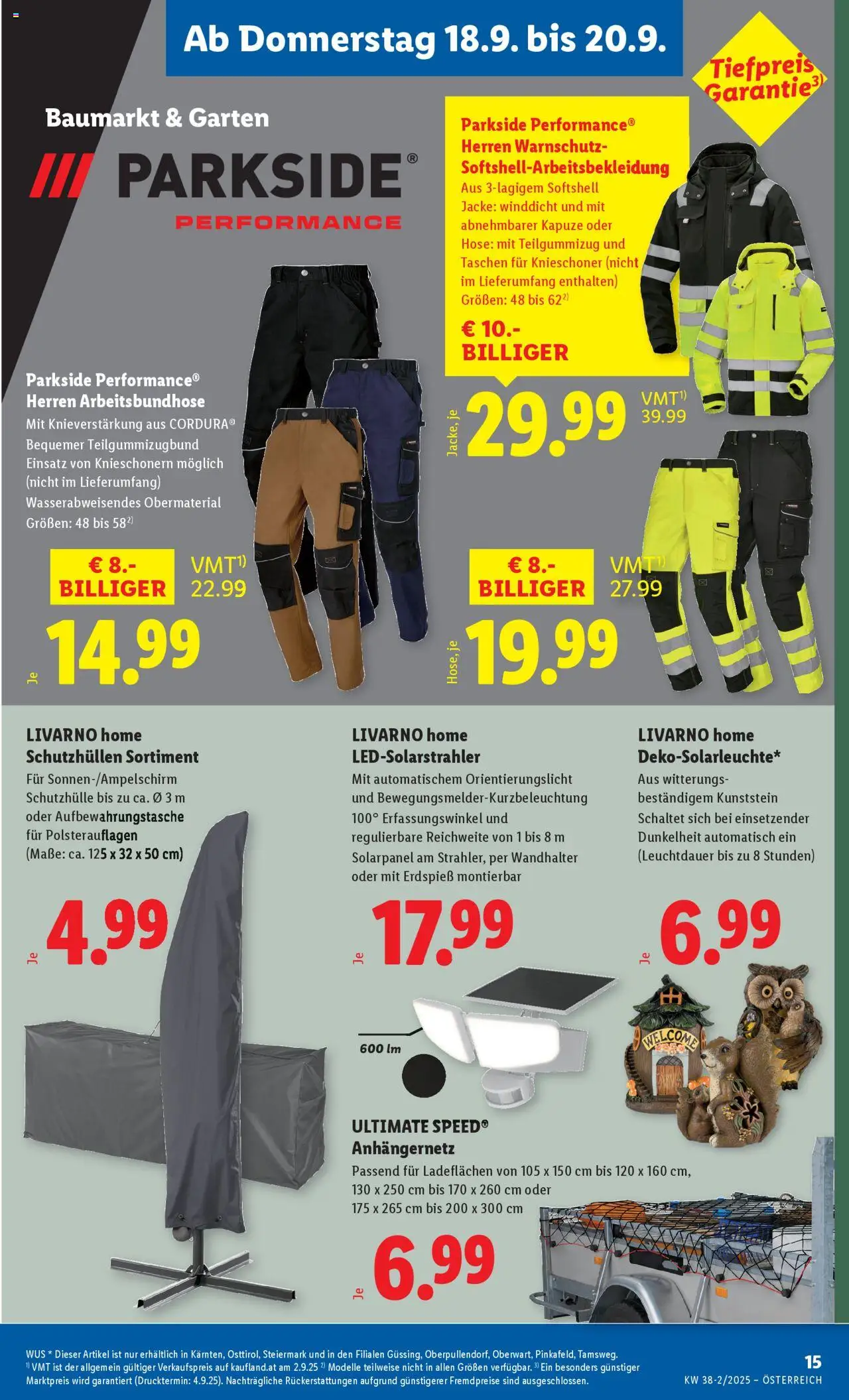 Lidl Flugblatt - Oberpullendorf, Güssing, Oberwart gültig ab 18.09.2025 | Seite: 17 | Produkte: Jacke, Hose