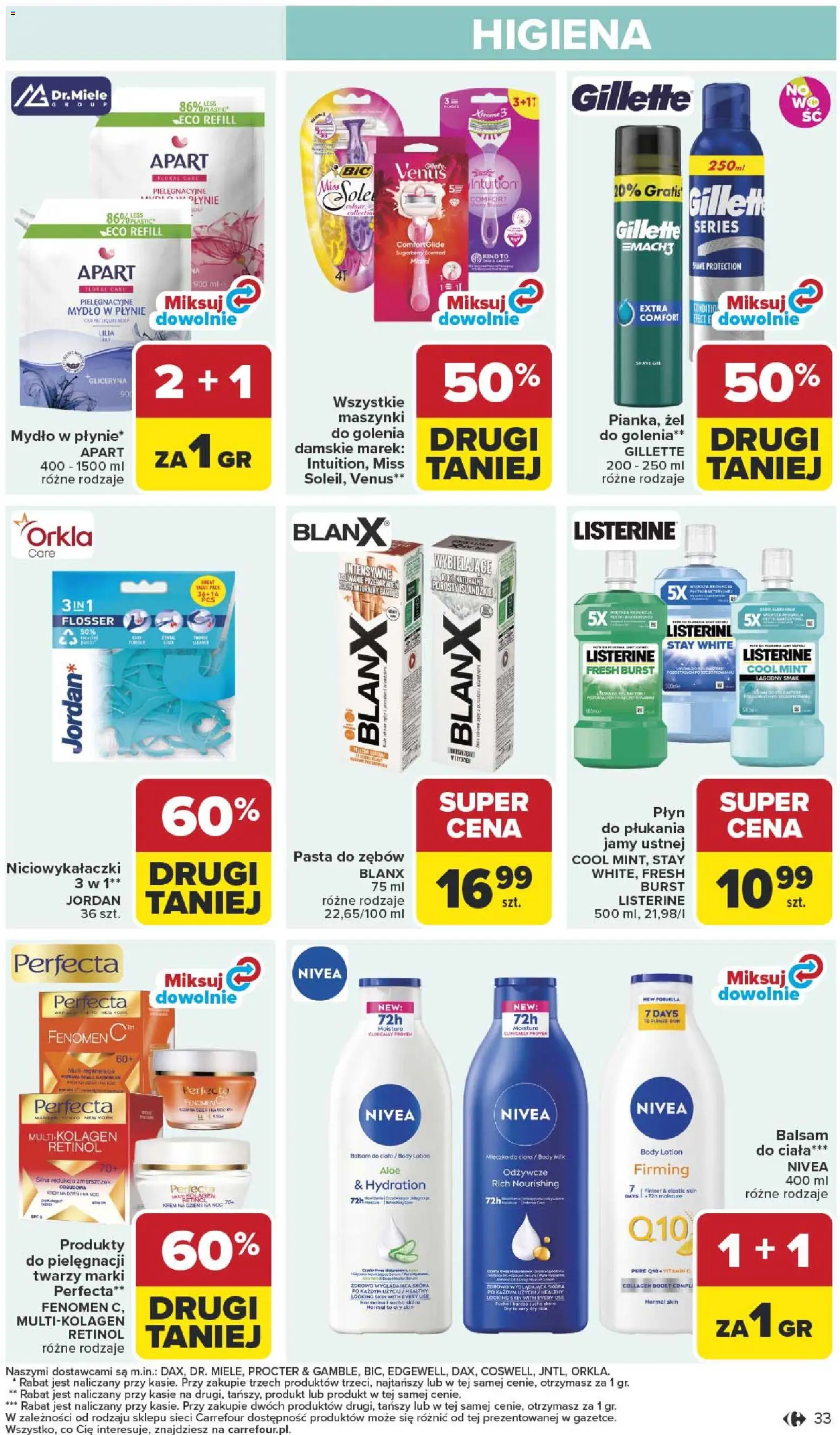 Carrefour gazetka od 27.04.2026 | Strona: 35 | Produkty: Gillette, Body, Mydło, Lotion