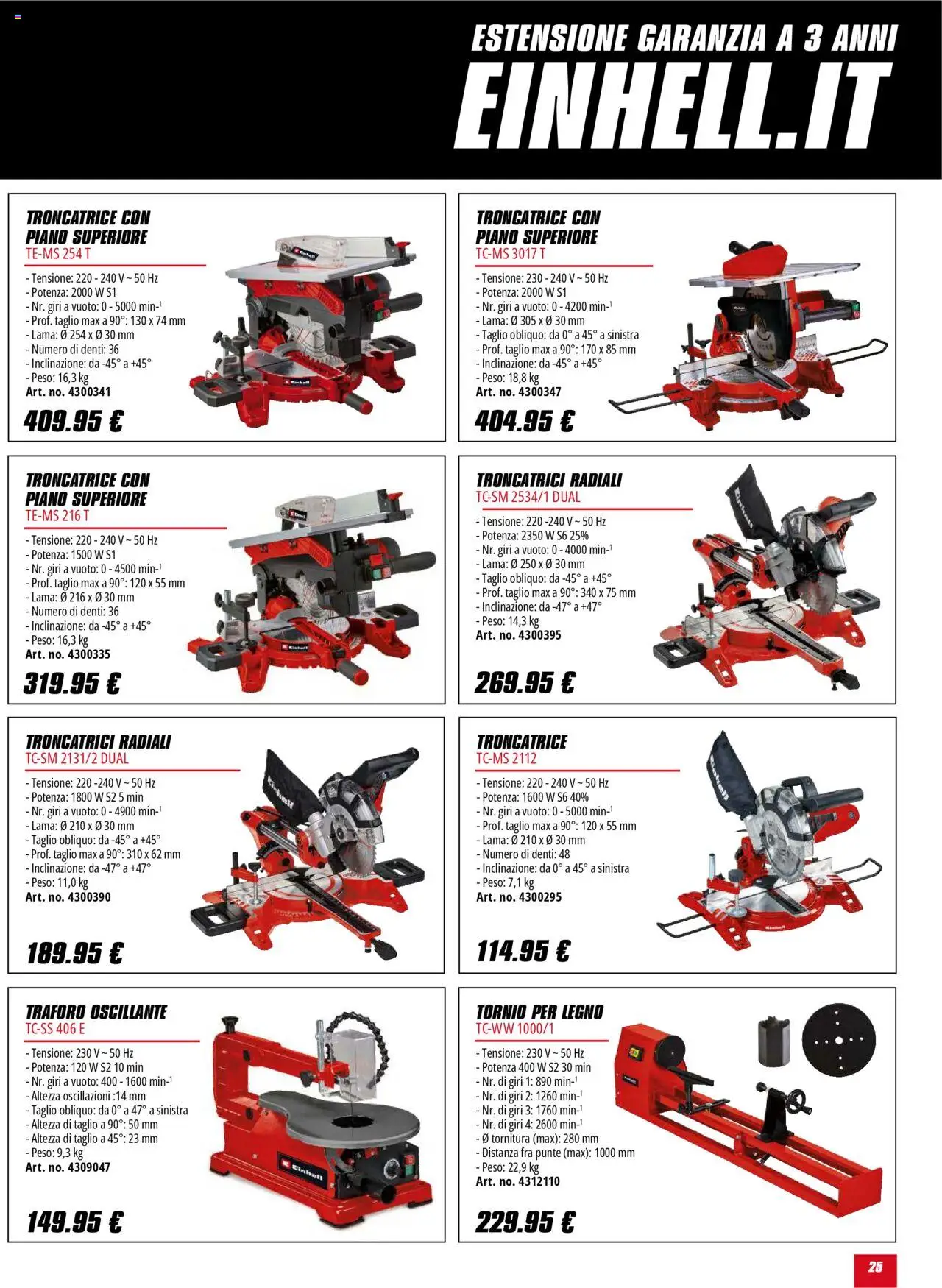 Volantino Einhell del 01.10.2025 | Pagina: 25