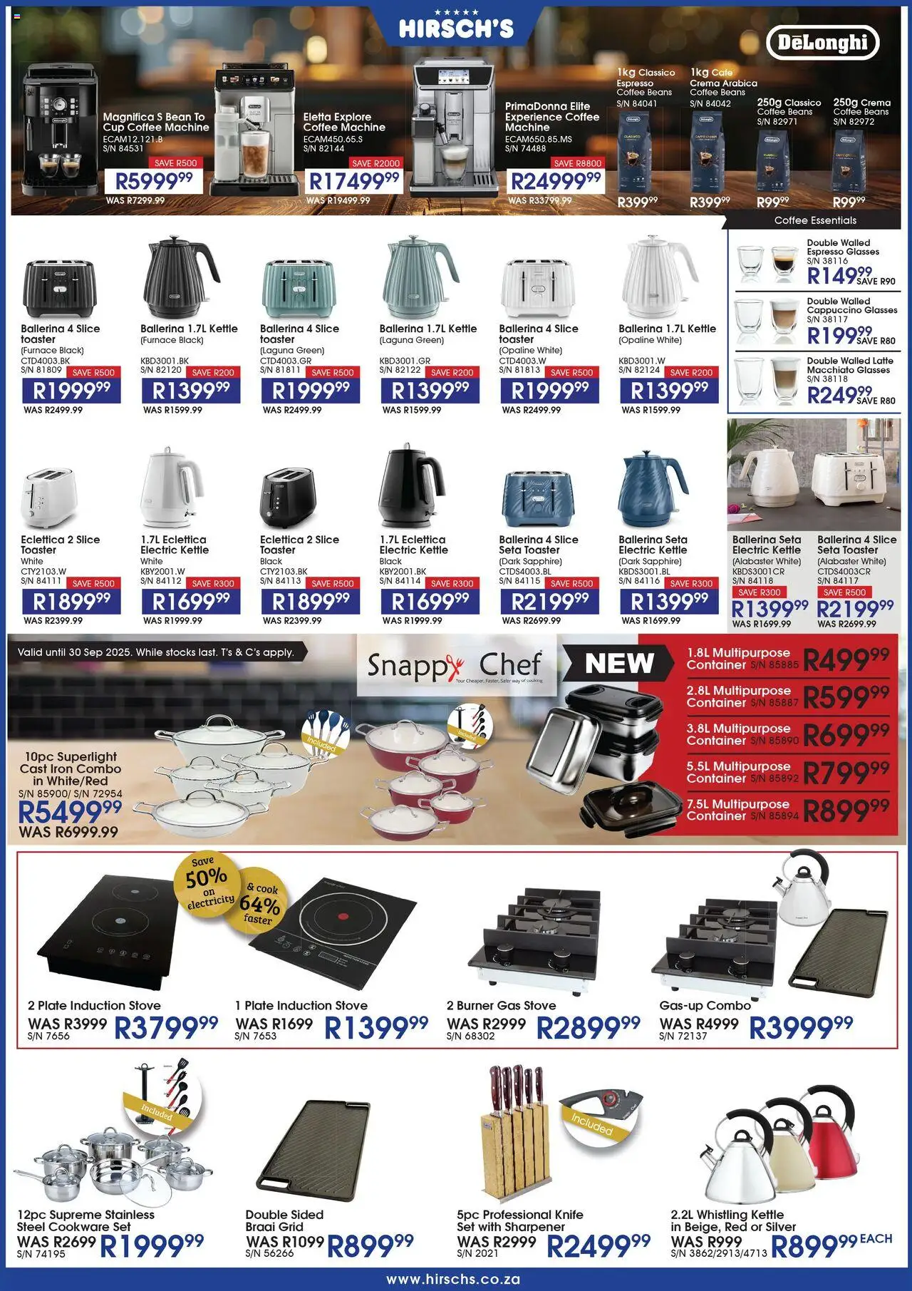 Hirsch's Specials │ valid from 28.08.2025 | Page: 36 | Products: Plate, Kettle, Iron, Gas stove