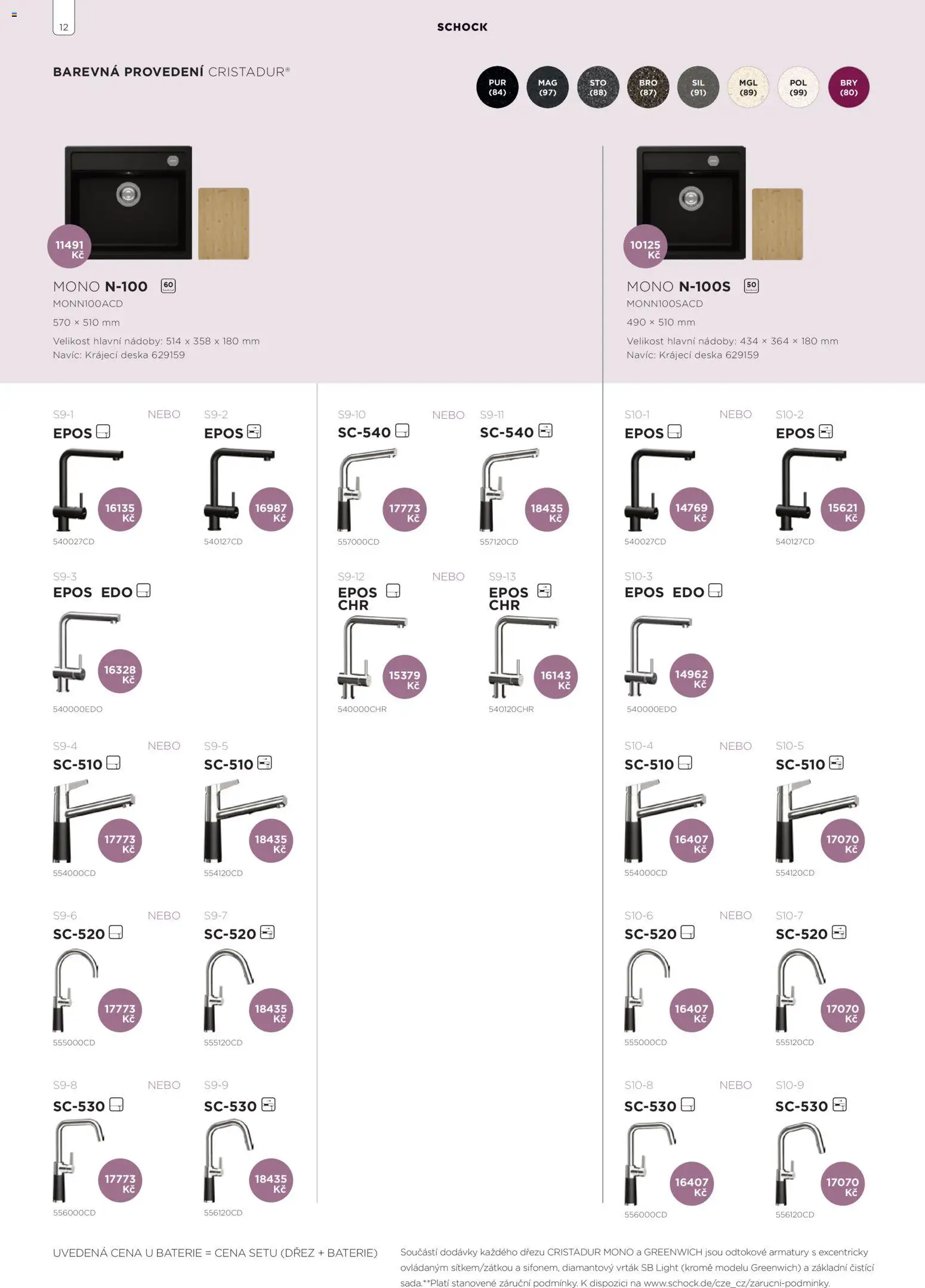 Möbelix leták - Shock od 01.01.2026 | Strana: 12 | Produkty: Dřez, Baterie