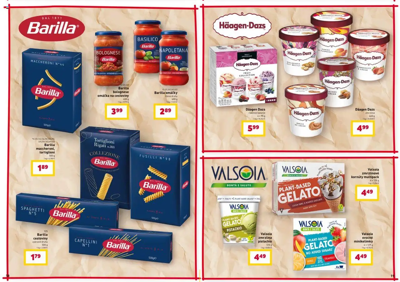 Nové Billa akcie – leták je platný od 01.10.2025 | Strana: 10 | Produkty: Fusilli, Cestoviny, Zmrzlina, Mango