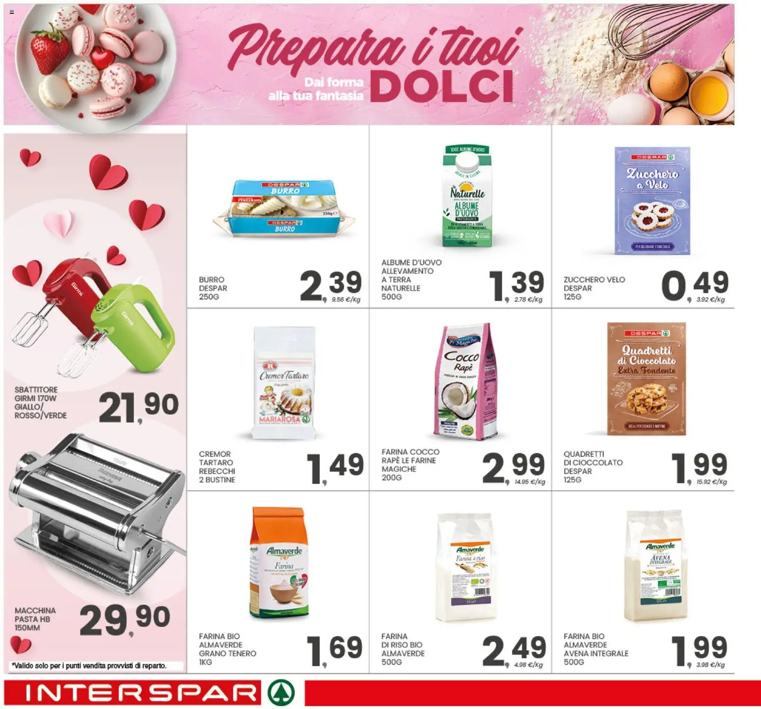 Volantino Interspar del 12.02.2026 | Pagina: 39 | Prodotti: Cioccolato, Riso, Zucchero, Farina