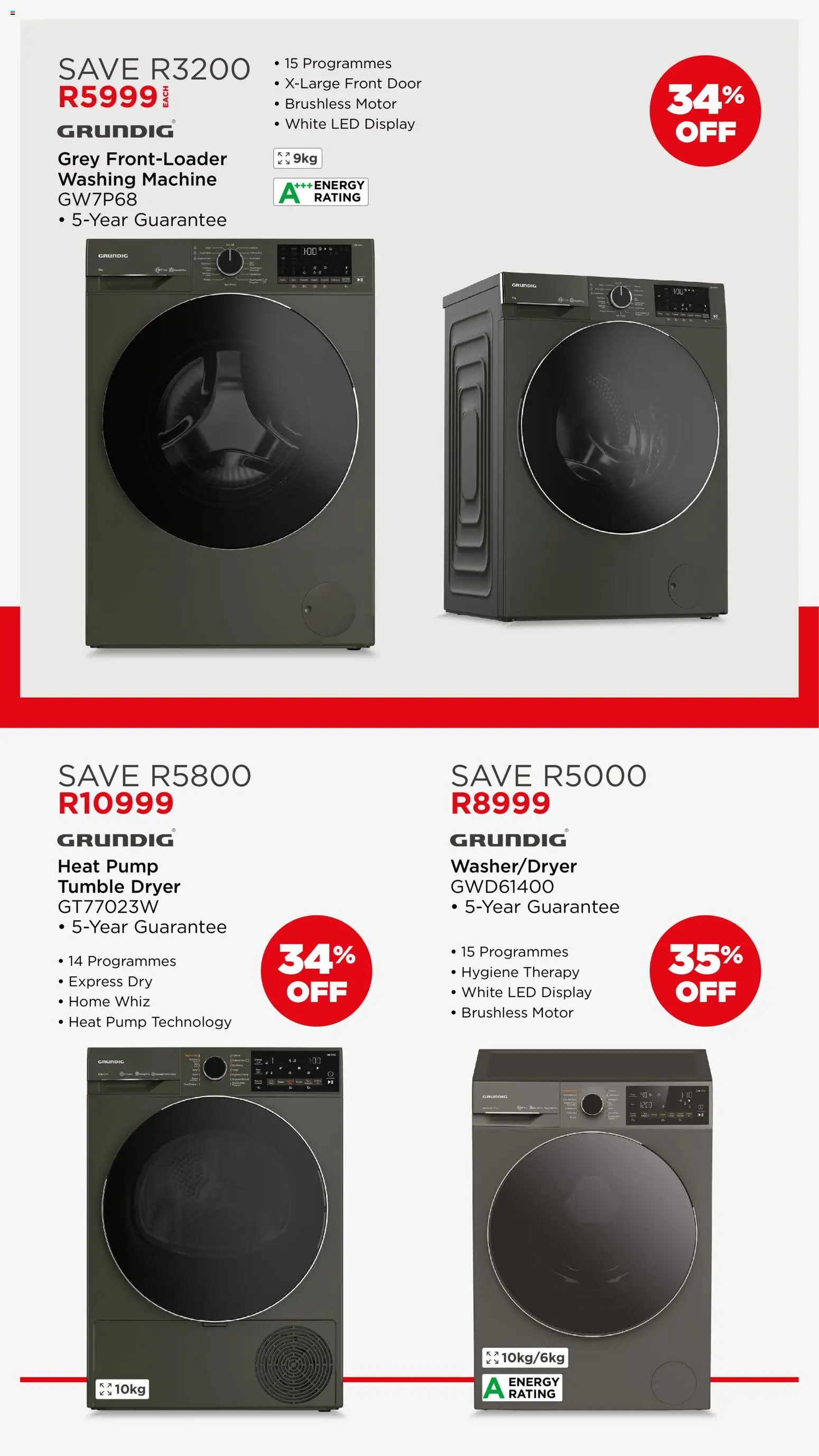 New House and Home catalogue – valid from 07.04.2026 | Page: 6 | Products: Washing machine, Dryer, Tumble dryer