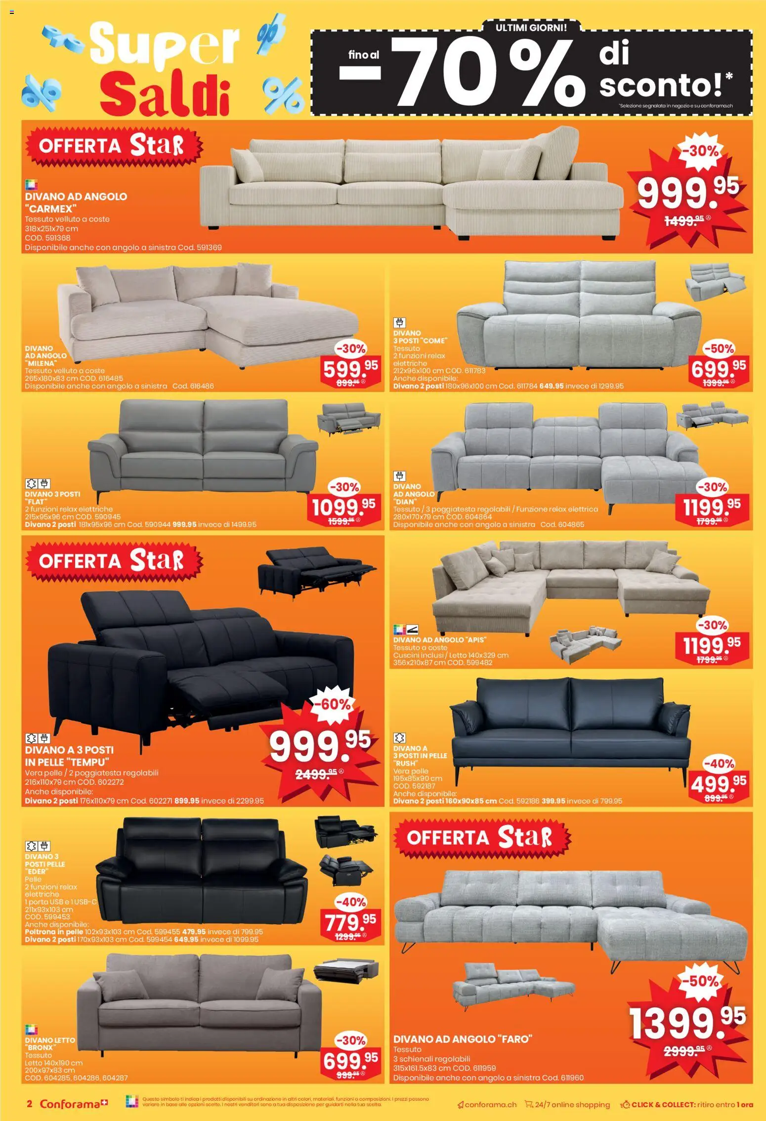 Conforama Aktionen IT – gültig ab 21.01.2026 | Seite: 2 | Produkte: Usb