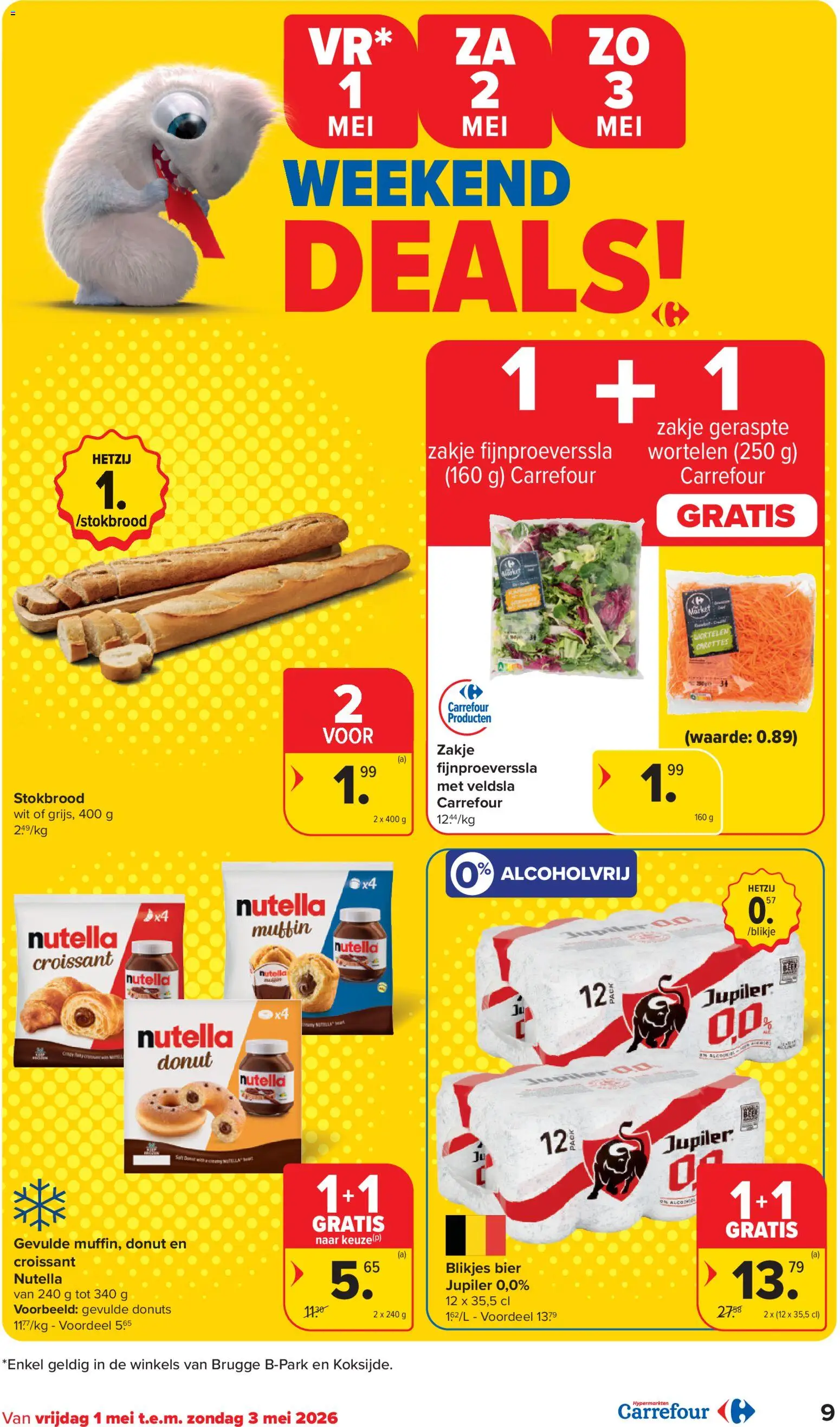 {H1} | Pagina: 9 | Producten: Bier, Muffin, Donuts, Wortelen