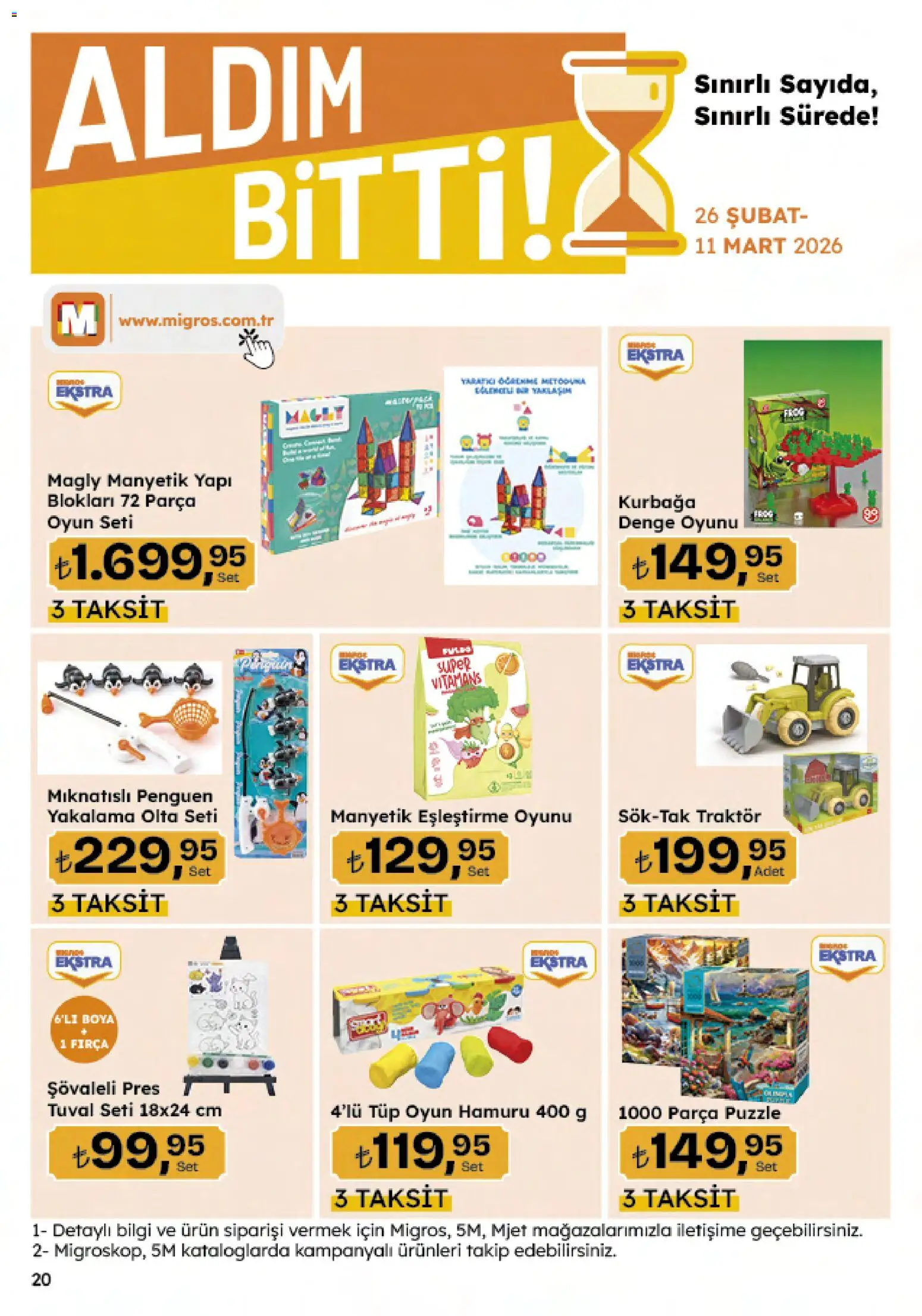 Migros Katalog - Migroskop - 26.02.2026 tarihinden itibaren geçerlidir | Sayfa: 128 | Ürünler: Fırça, Oyun hamuru, Oyun