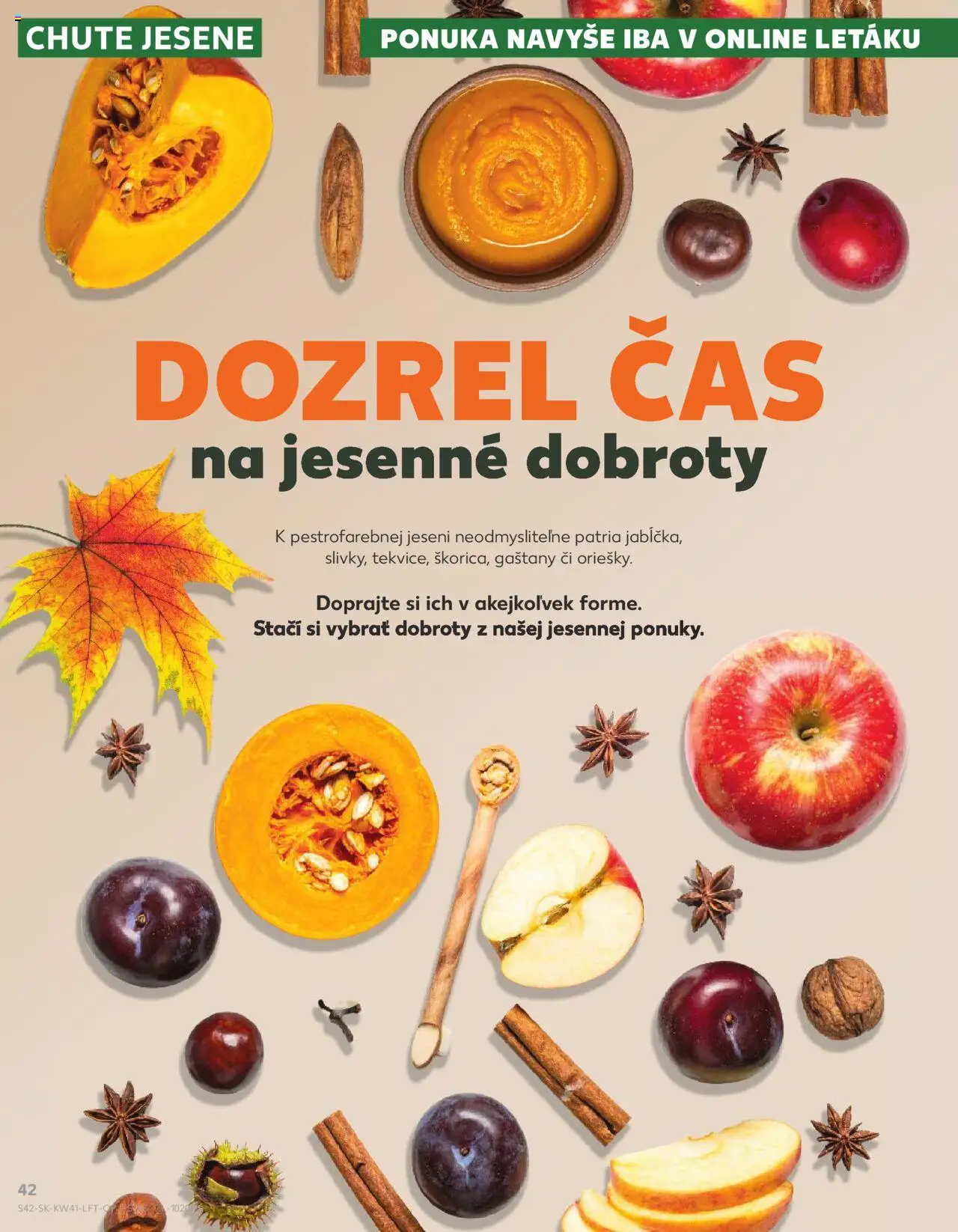 Nové Kaufland akcie – leták je platný od 09.10.2025 | Strana: 42 | Produkty: Gaštany