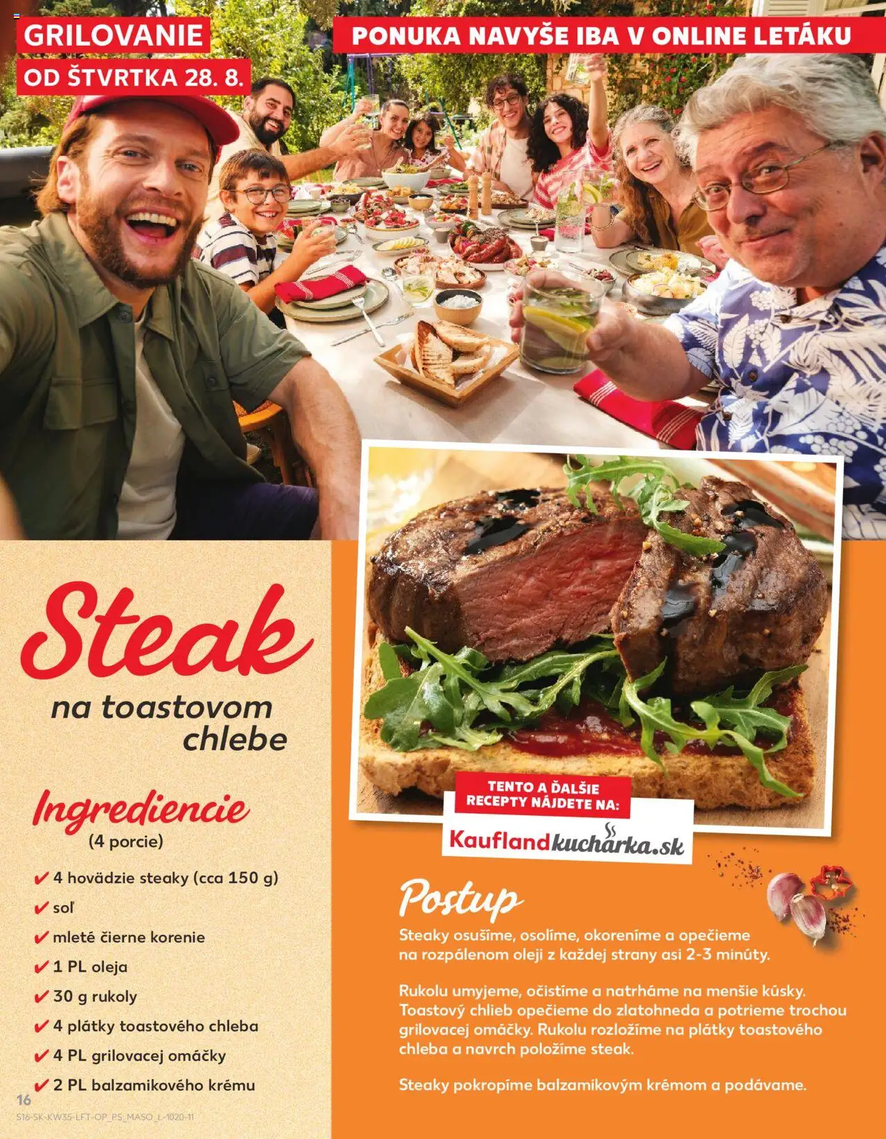 Kaufland SK akciós ujság - amely érvényes a következő dátumtól: 28.08.2025 | Oldal: 16