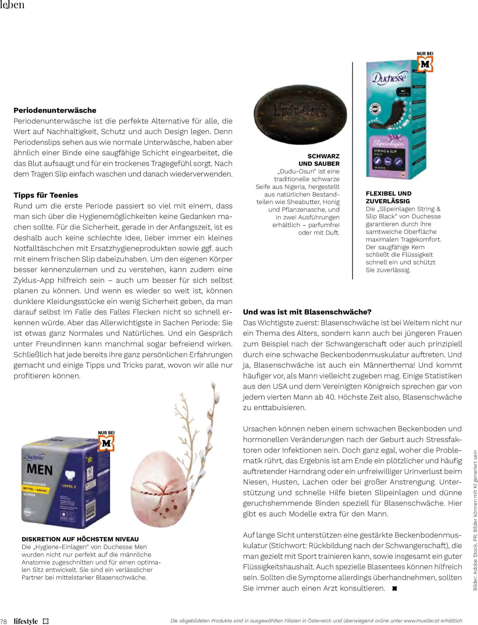 Müller Magazine Lifestyle 2/26 gültig ab 01.03.2026 | Seite: 78 | Produkte: Slip, Seife