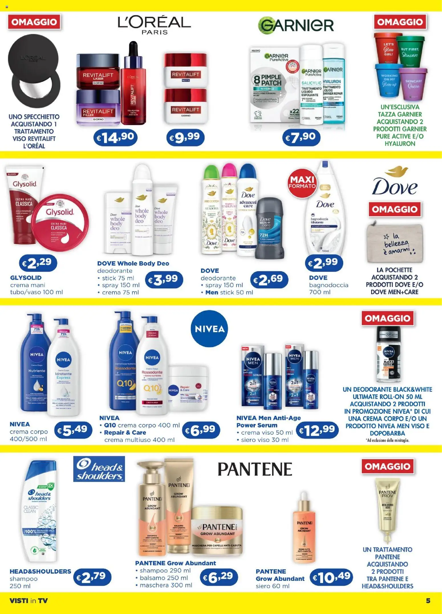 Volantino Acqua e Sapone del 26.02.2026 | Pagina: 5 | Prodotti: Crema, Maschera, Dopobarba, TV