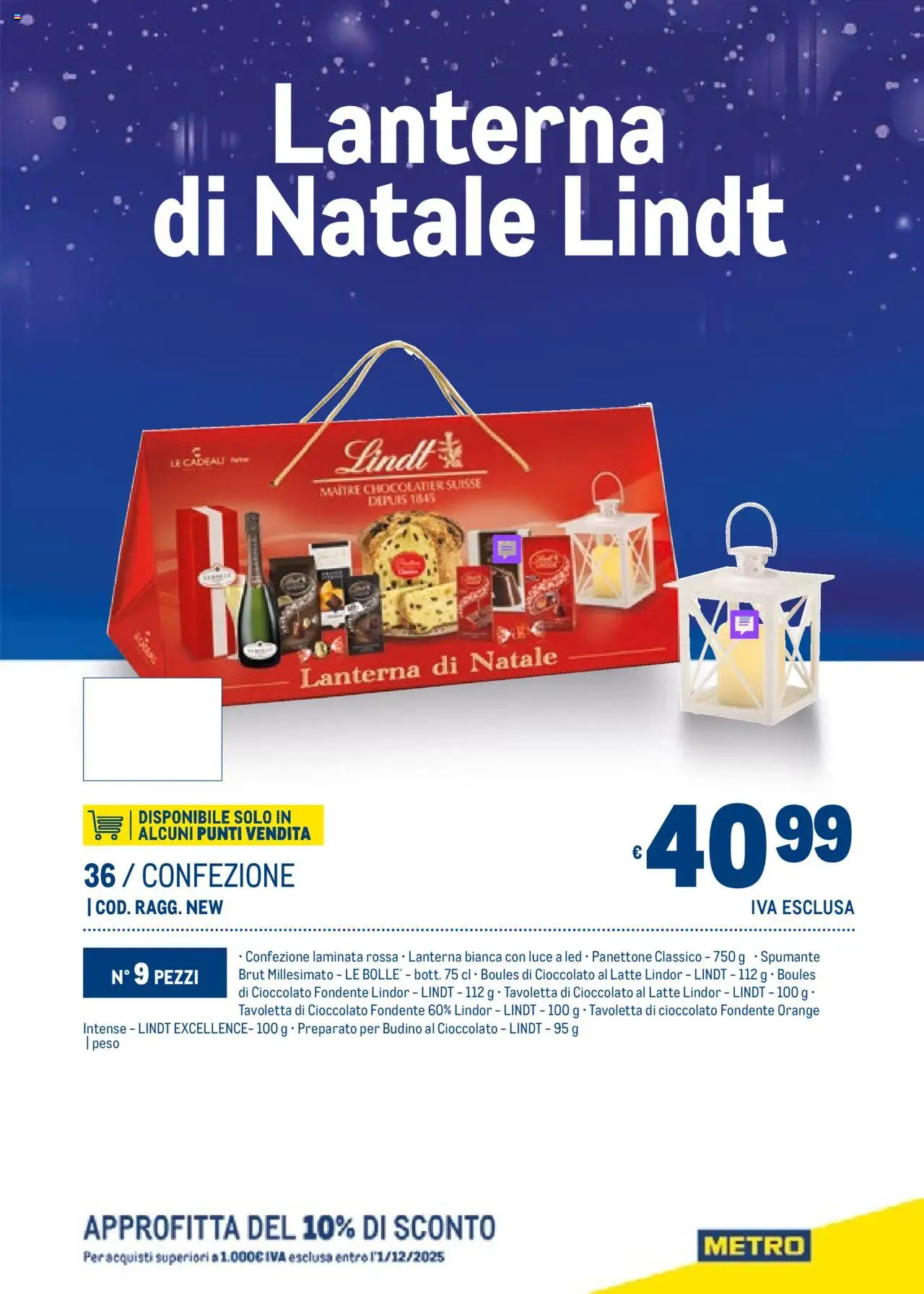 Volantino Metro del 06.11.2025 | Pagina: 39 | Prodotti: Cioccolato, Latte, Panettone, Budino