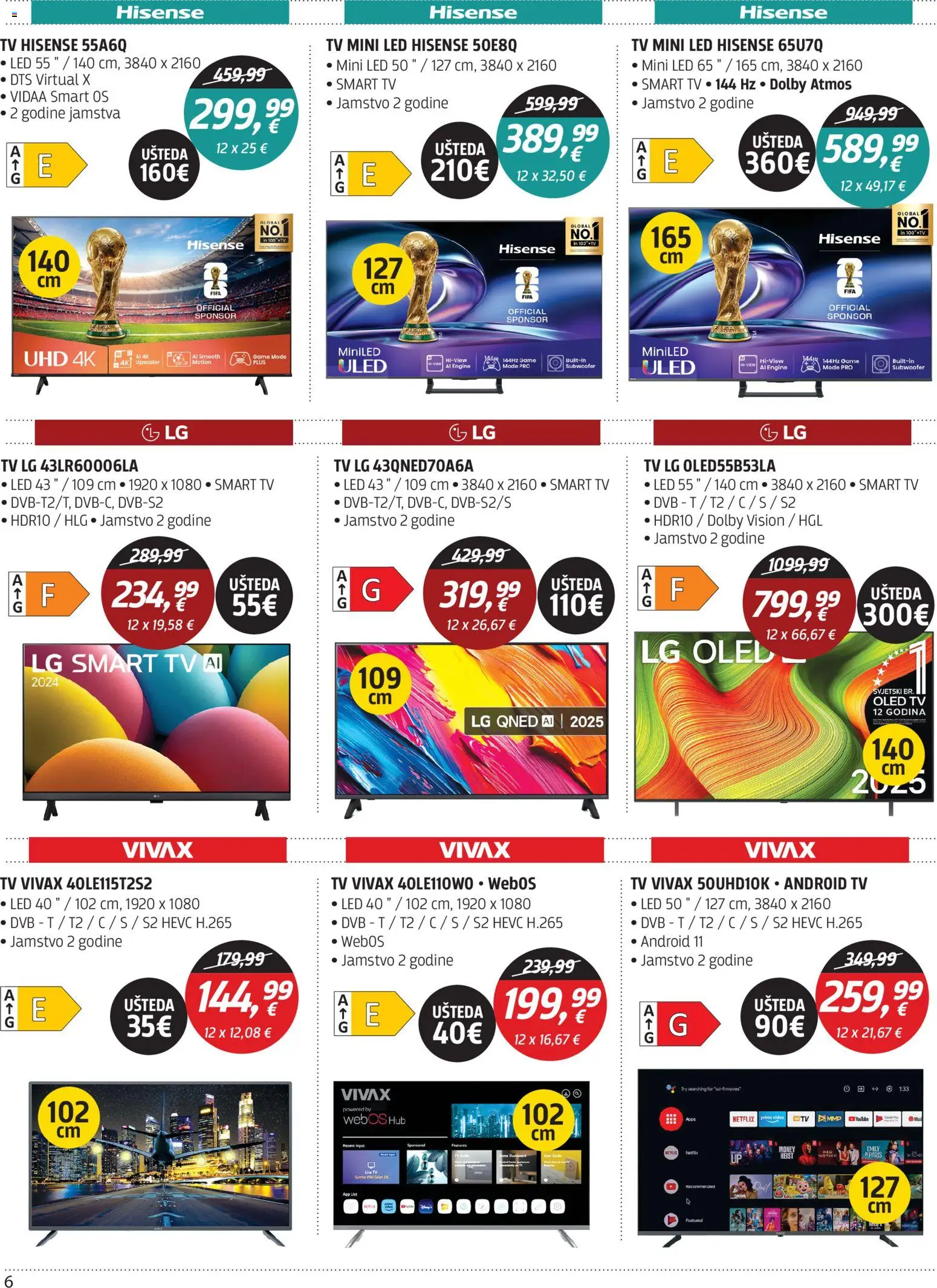 Centar Tehnike katalog | vrijedi od 13.04.2026 | Stranica: 6 | Proizvodi: Smart TV, Tv